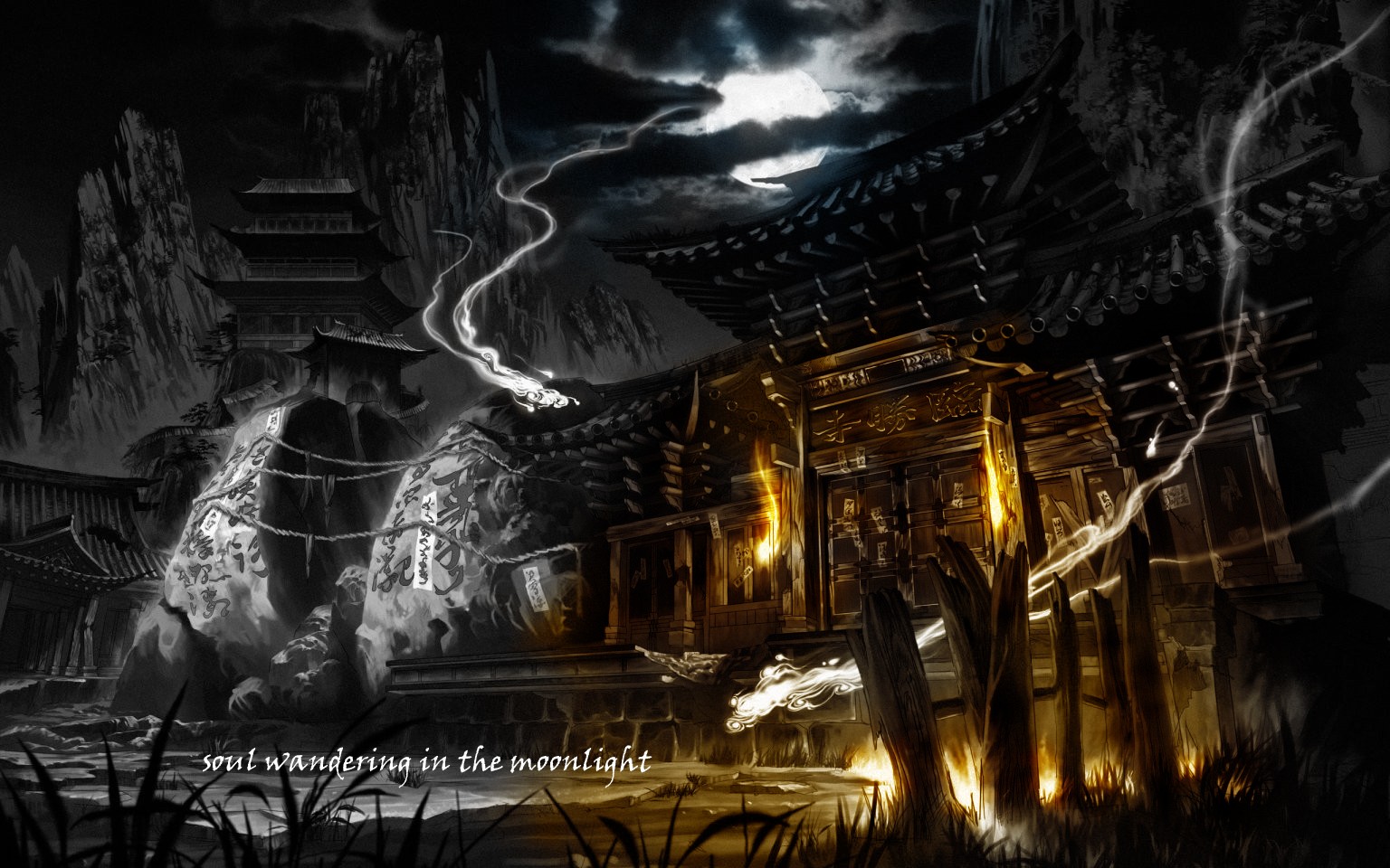 Ghosts Spooky Fantasy Art Asia 1536x960