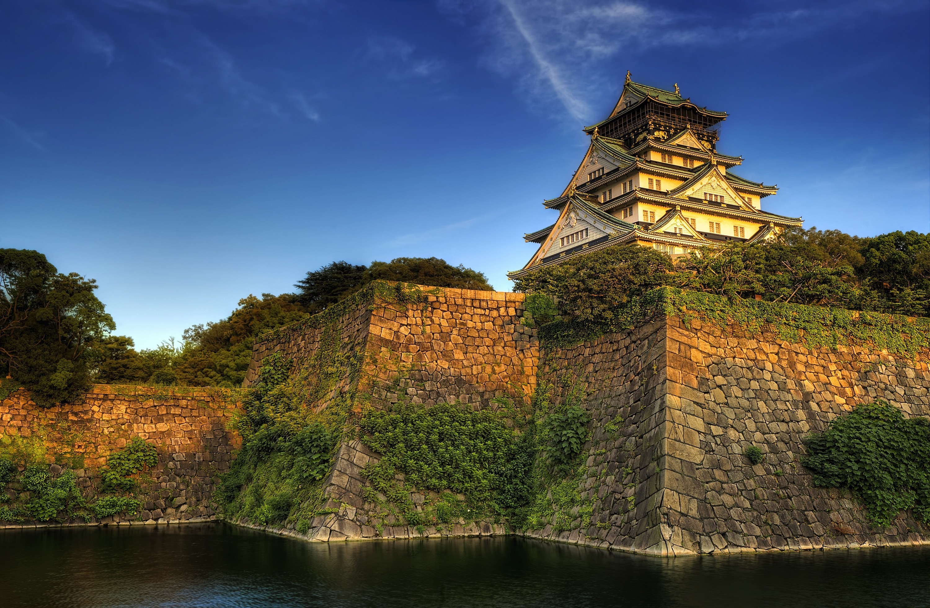 Osaka Castle Osaka Japan Castle 3000x1960