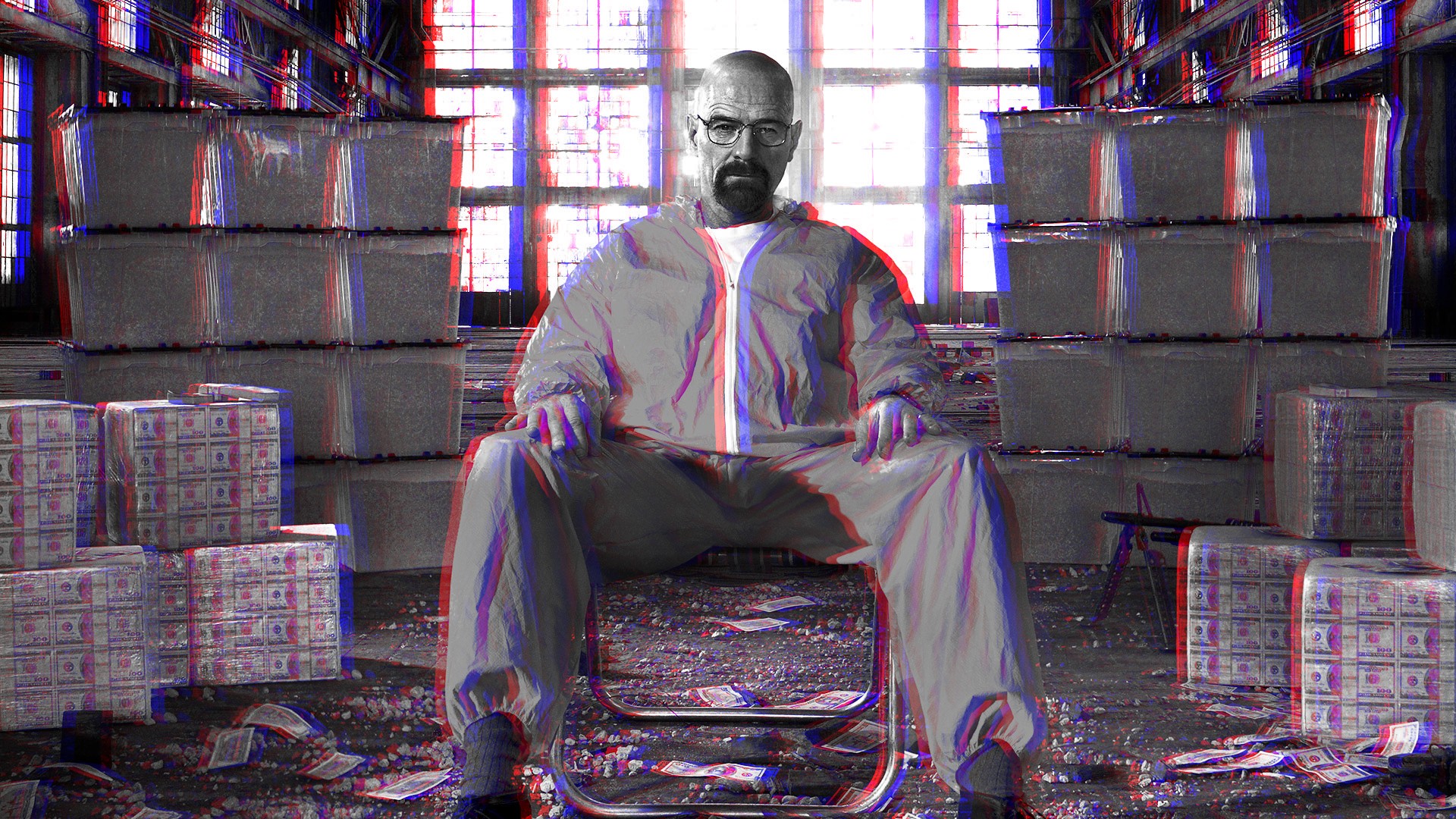 Breaking Bad Anaglyph 3D Walter White 1920x1080