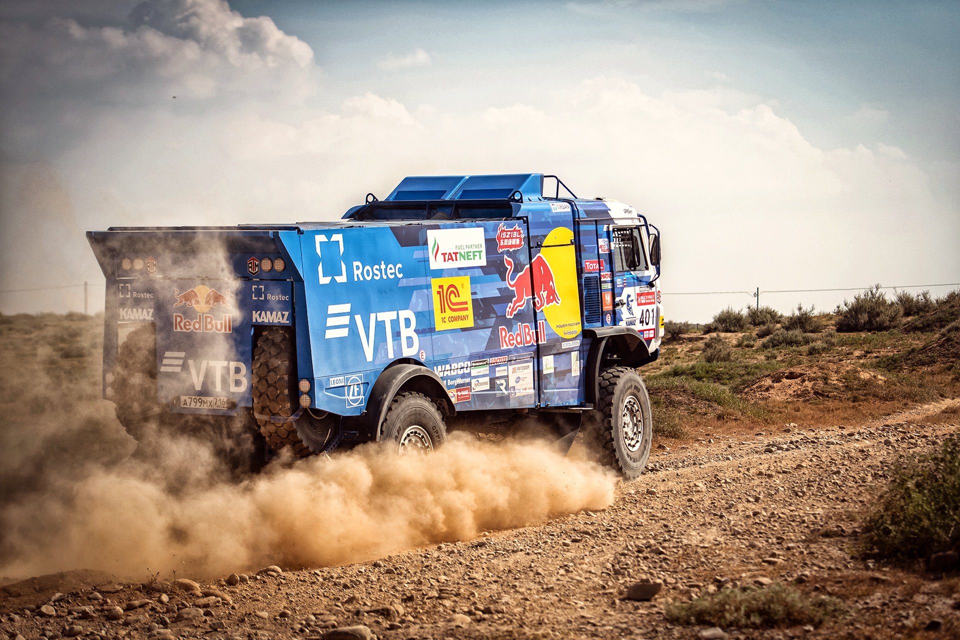 Rally Truck Vehicle Racing Kamaz Dakar Rally 1920x1280