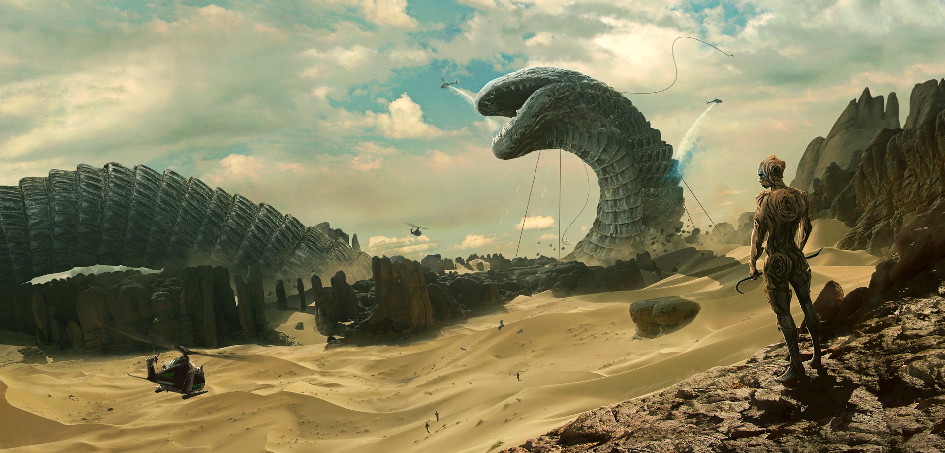 Science Fiction Desert Sand Dune Series 1920x920