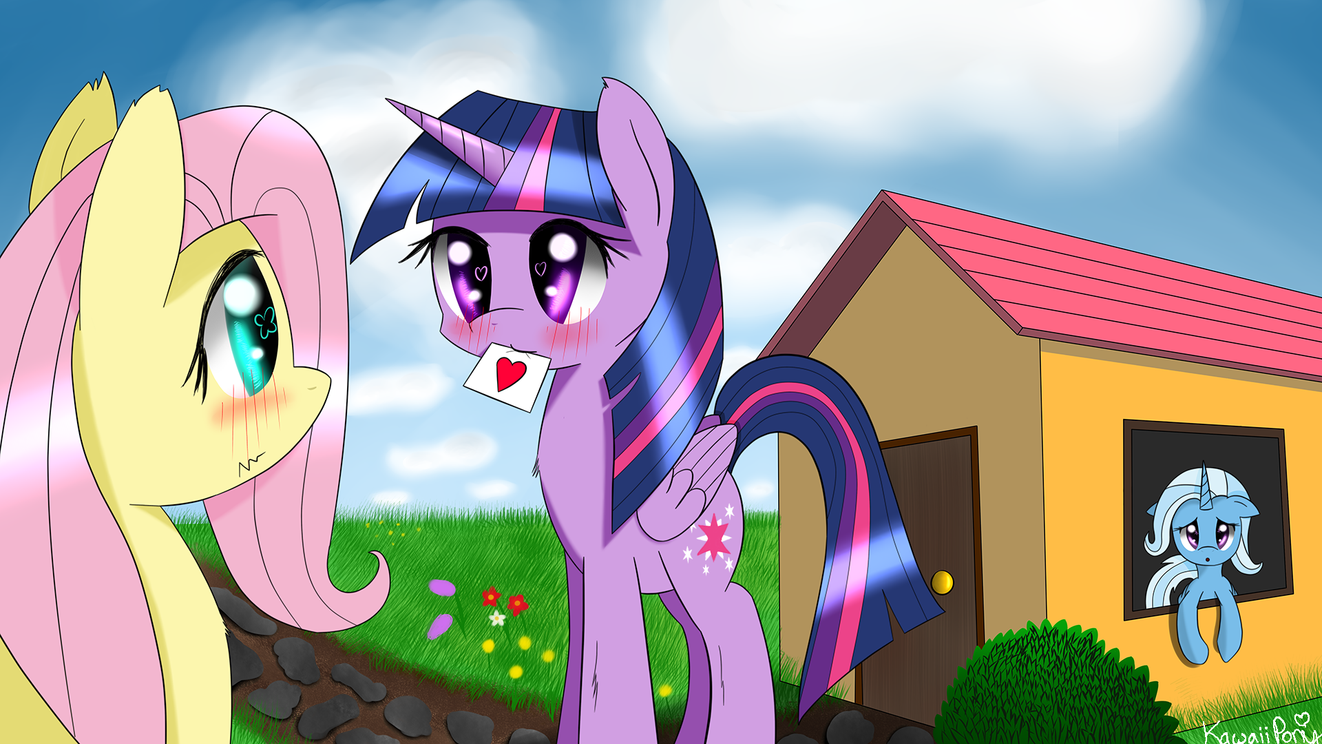 Twilight Sparkle Trixie My Little Pony Rainbow Dash Fluttershy My Little Pony 1920x1080