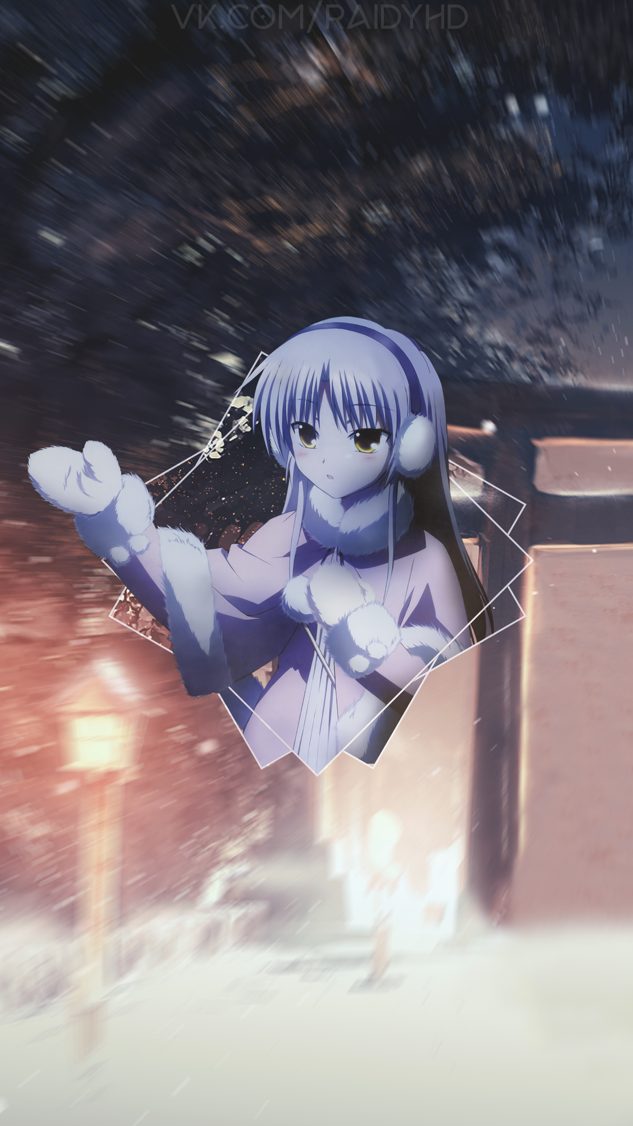 Anime Anime Girls Picture In Picture Moescape Tachibana Kanade Angel Beats 2160x3840