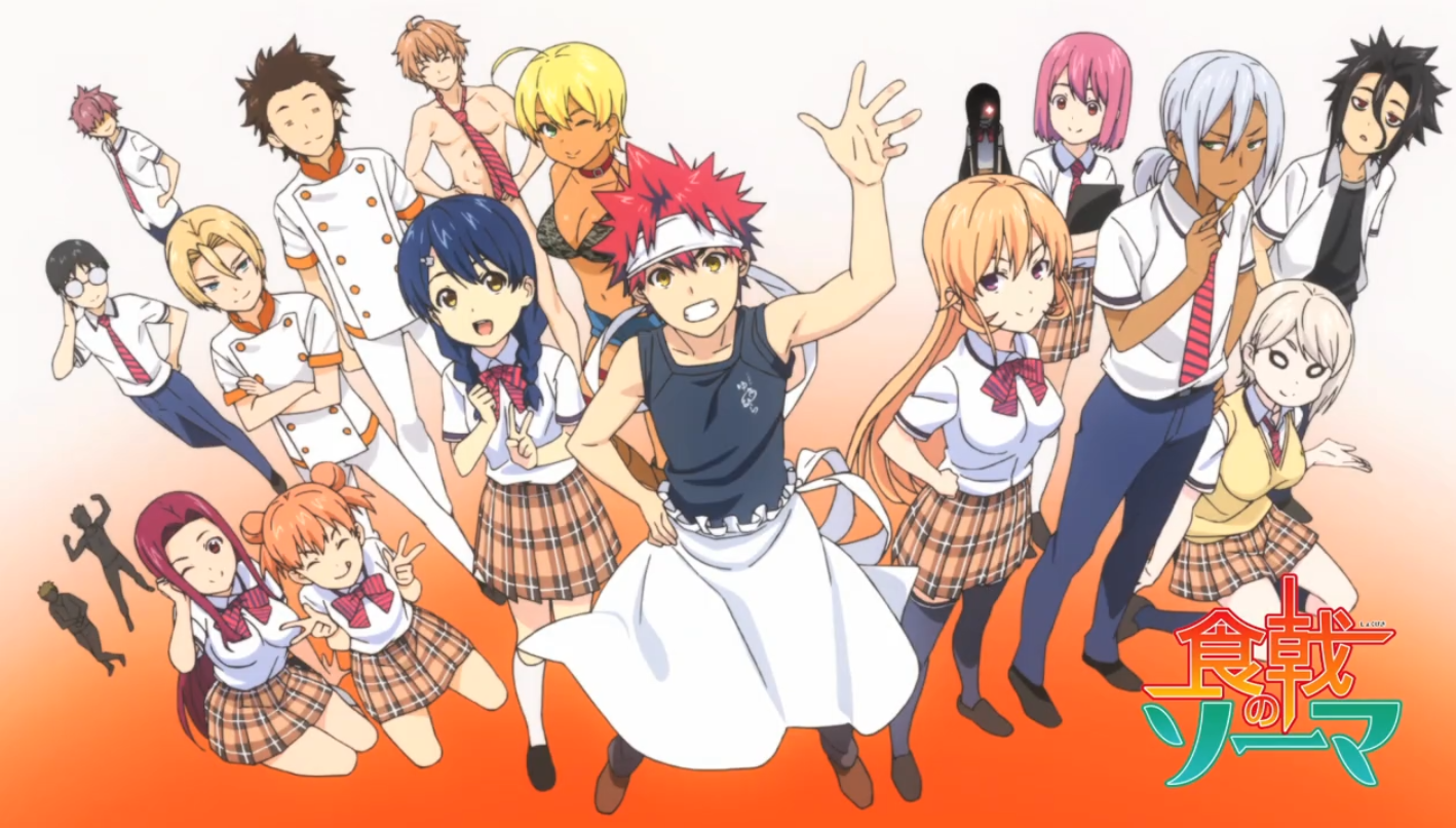 Shokugeki No Soma Shokugeki No Souma Yukihira Soma Nakiri Erina Aldini Takumi Tadokoro Megumi Arato  1418x806