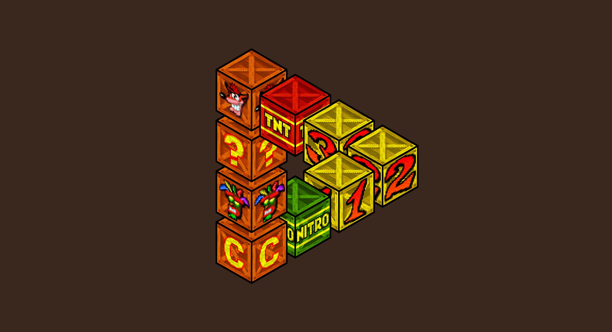 Video Games Crash Bandicoot Crate 1990x1080