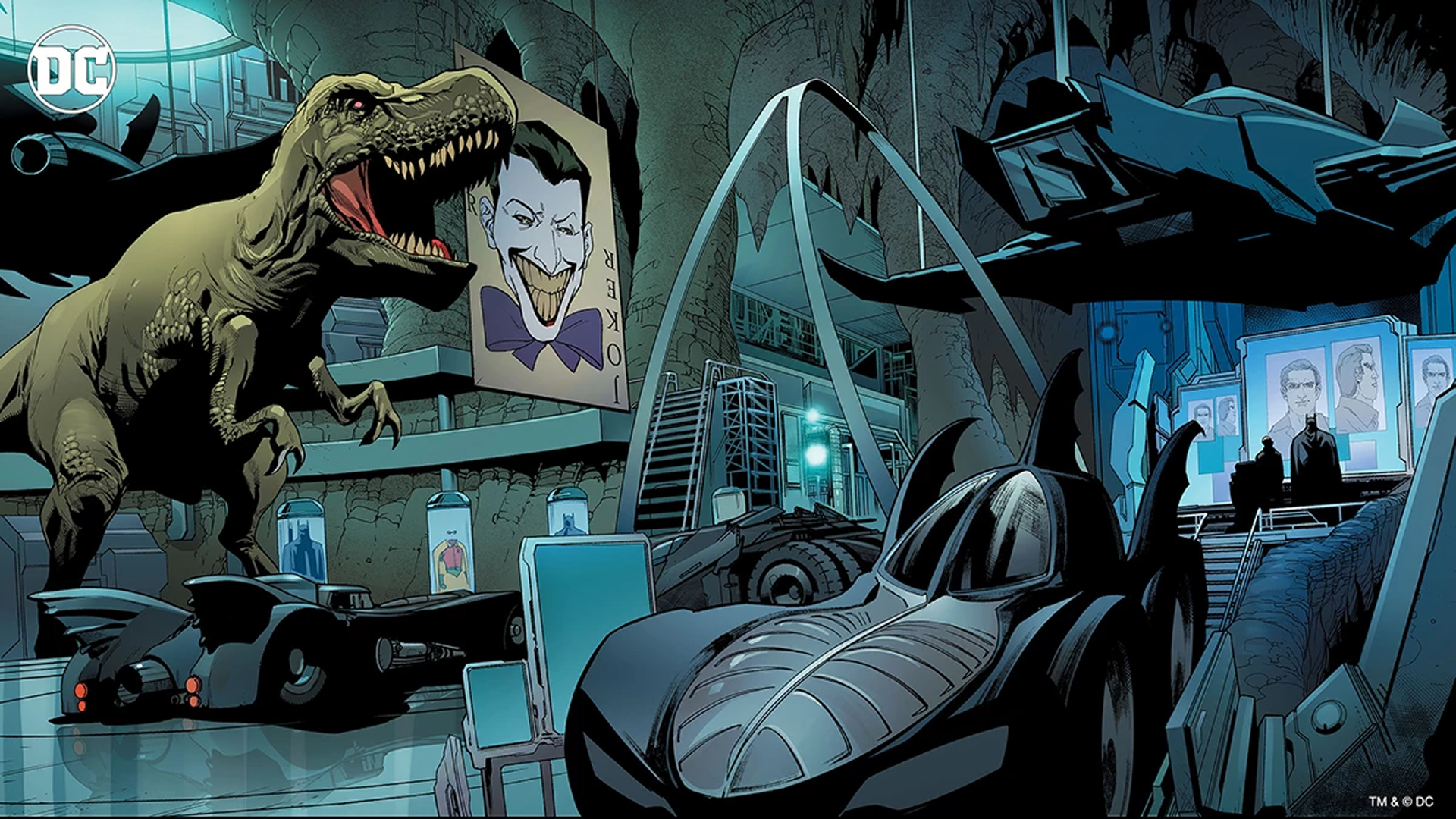 DC Comics Gotham City Metropolis Justice League Batman Batmobile Batcave 1920x1080