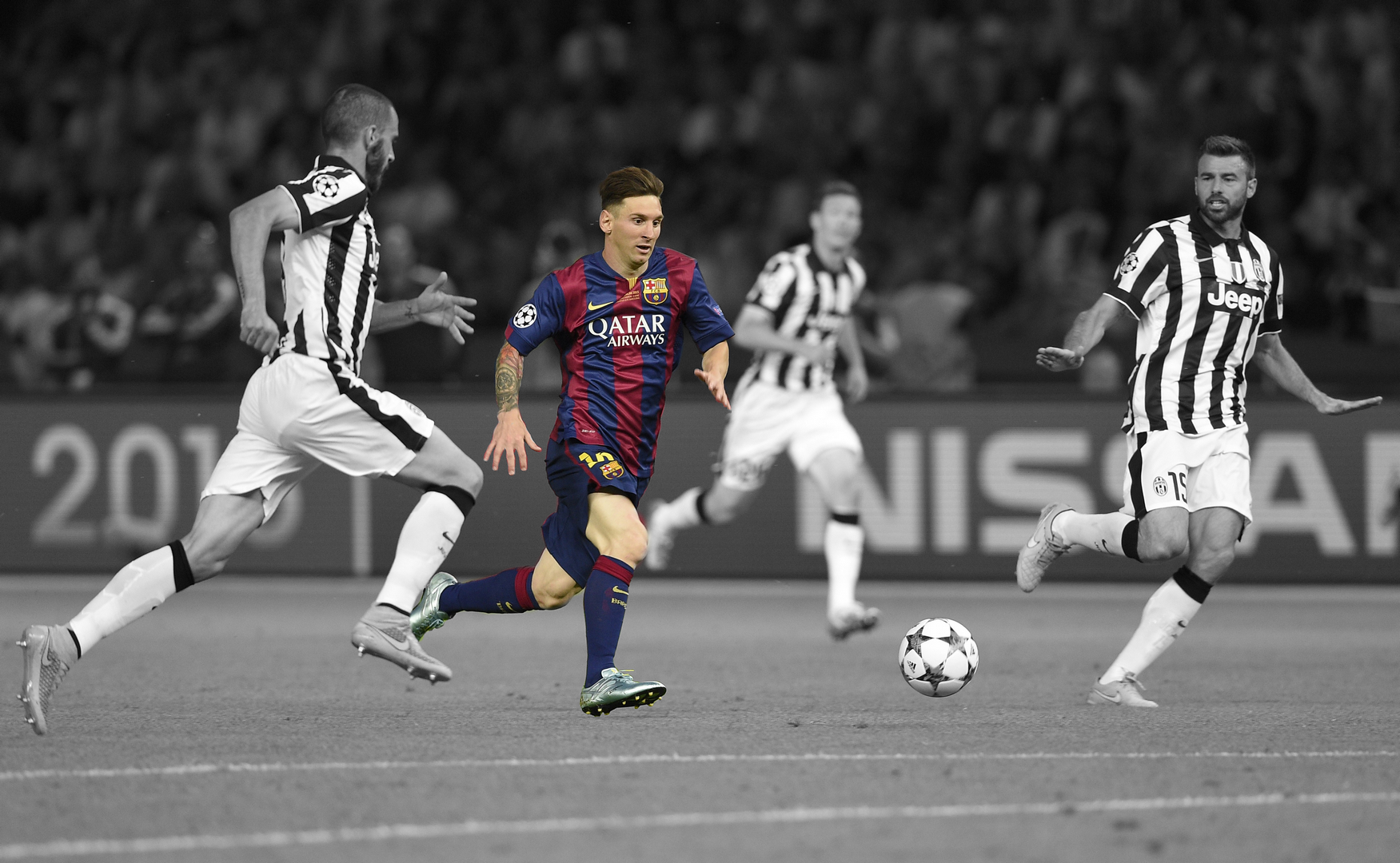 Sport FC Barcelona Juventus Selective Coloring Lionel Messi 1751x1080