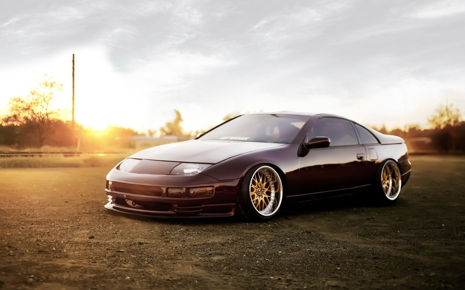 Stance Nissan Nissan 300ZX Car Nissan Fairlady Z Front Angle View Sunlight 1920x1200