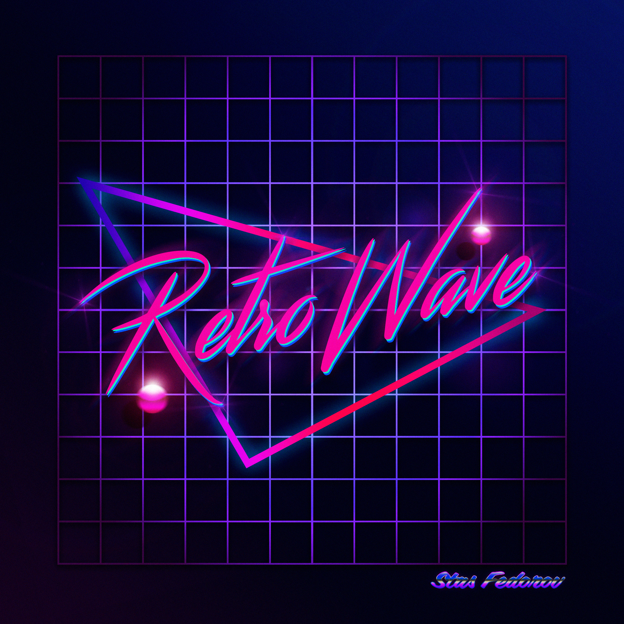 New Retro Wave Synthwave Neon 1980s Typography Photoshop 2000x2000