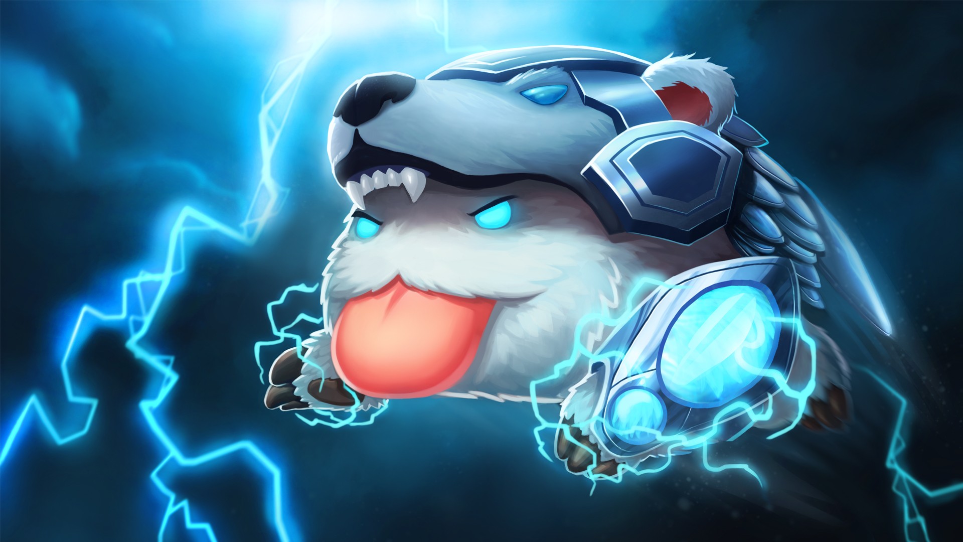 League Of Legends Poro Volibear Cyan 1920x1080