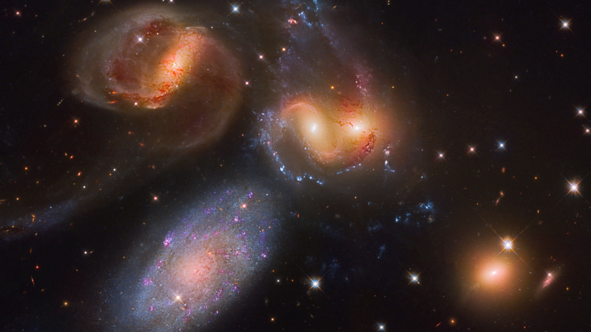 Galaxy Space Stars Hubble Deep Field 1920x1080