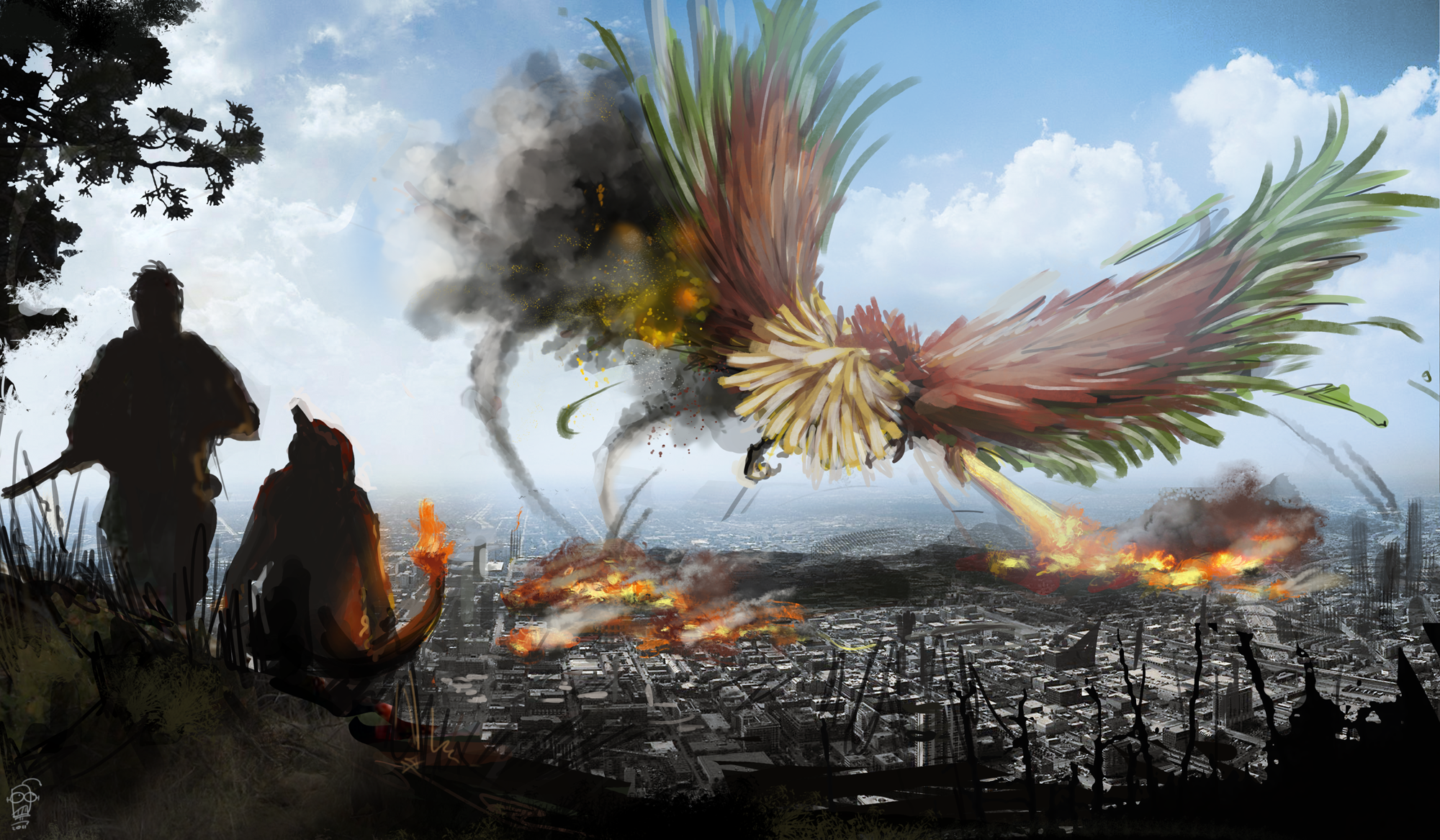 Pokemon Charmeleon Ho Oh Apocalyptic 2000x1167