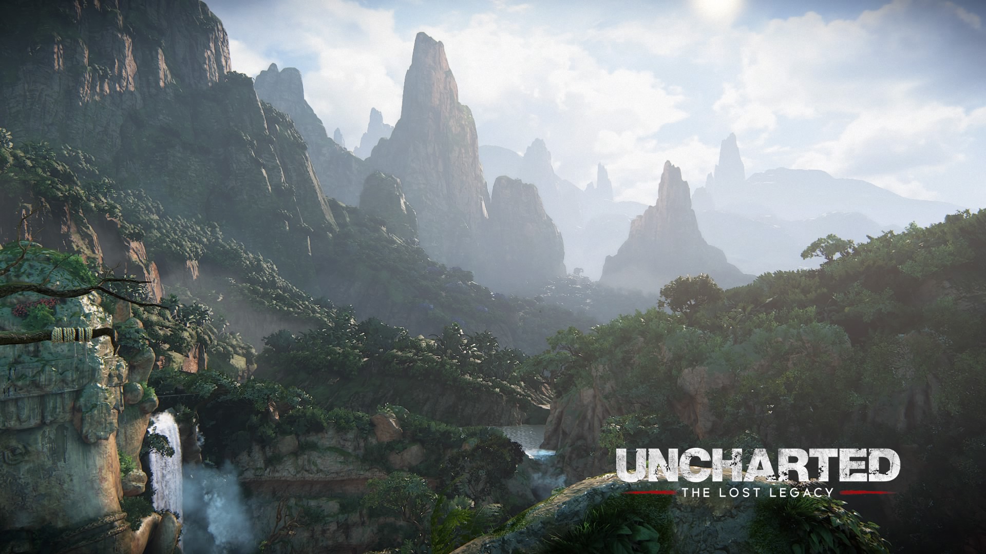Uncharted The Lost Legacy Video Games Landscape Mountains 1920x1080