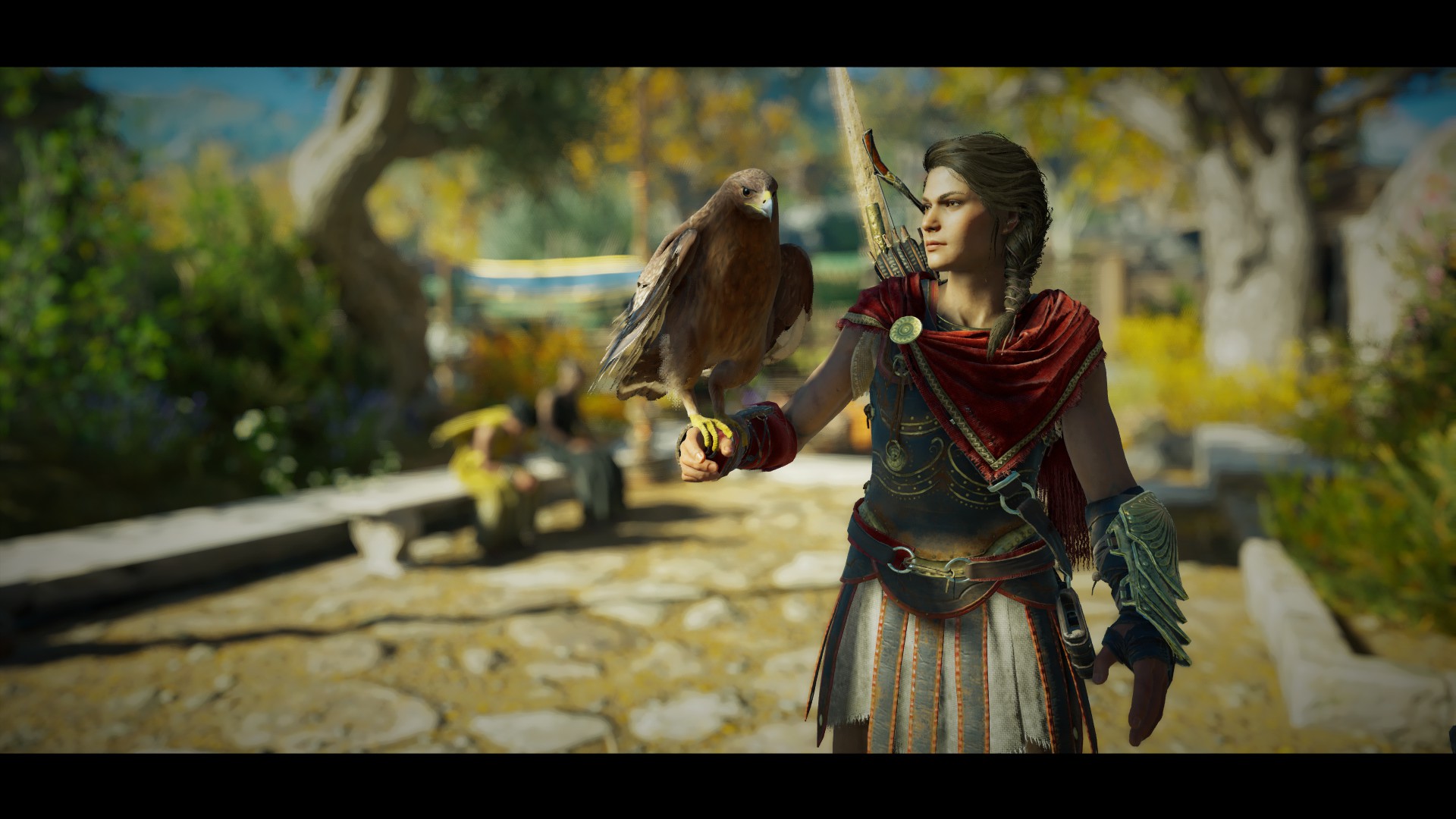 Assassins Creed Odyssey Kassandra Eagle Ancient Greece Girl In Armor 1920x1080