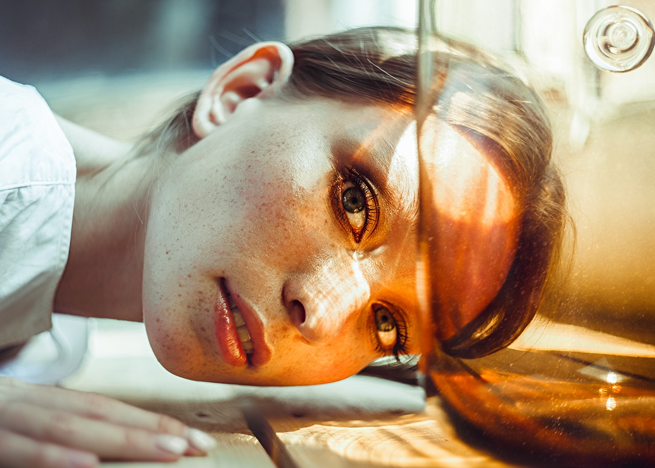 Kirill Averyanov Women Model Looking At Viewer Portrait Face Freckles Women Indoors 1280x915