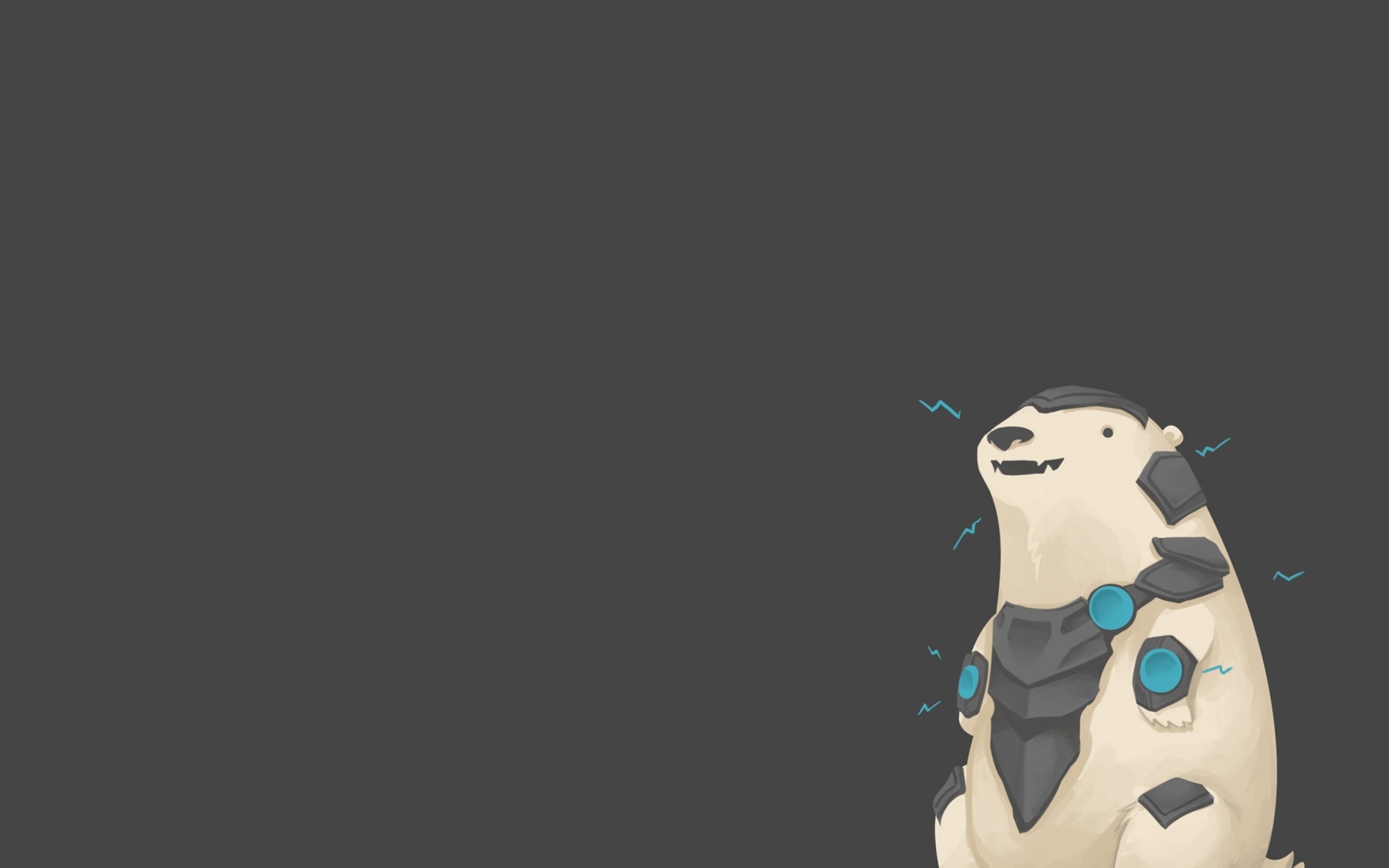 Minimalism League Of Legends PC Gaming Simple Background Volibear 2560x1600