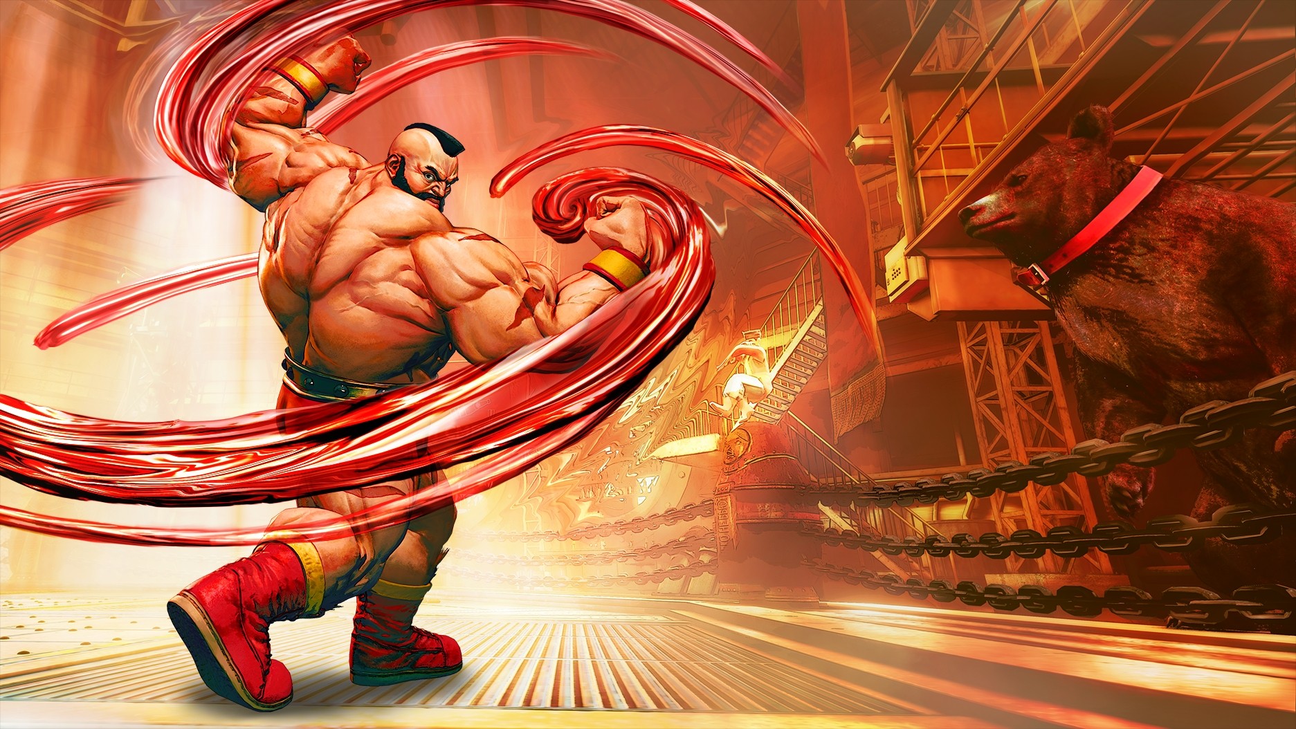 Street Fighter V Zangief Street Fighter PlayStation 4 Shirtless 1873x1054
