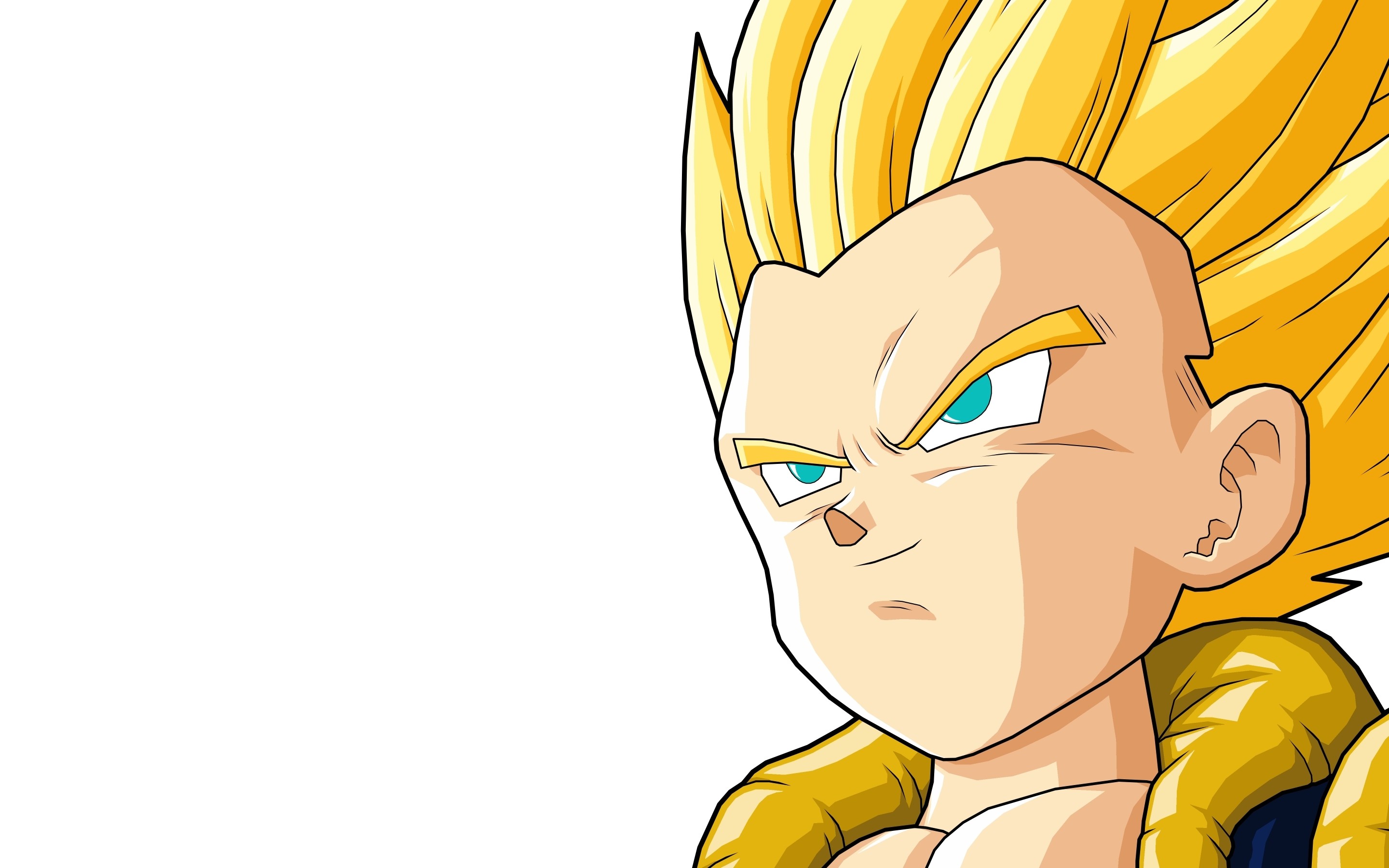 Dragon Ball Anime Boys Anime Simple Background Blue Eyes 2880x1800