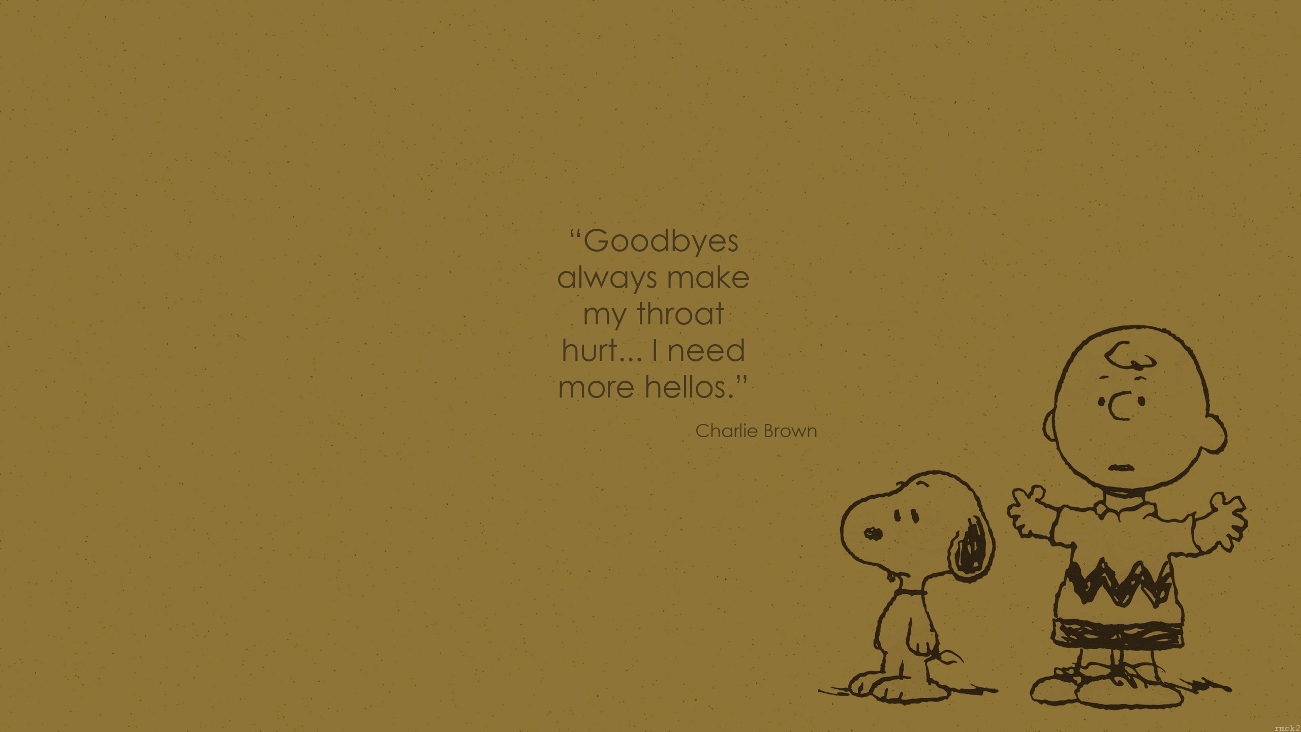Snoopy Charlie Brown Quote Peanuts Comic 2560x1440