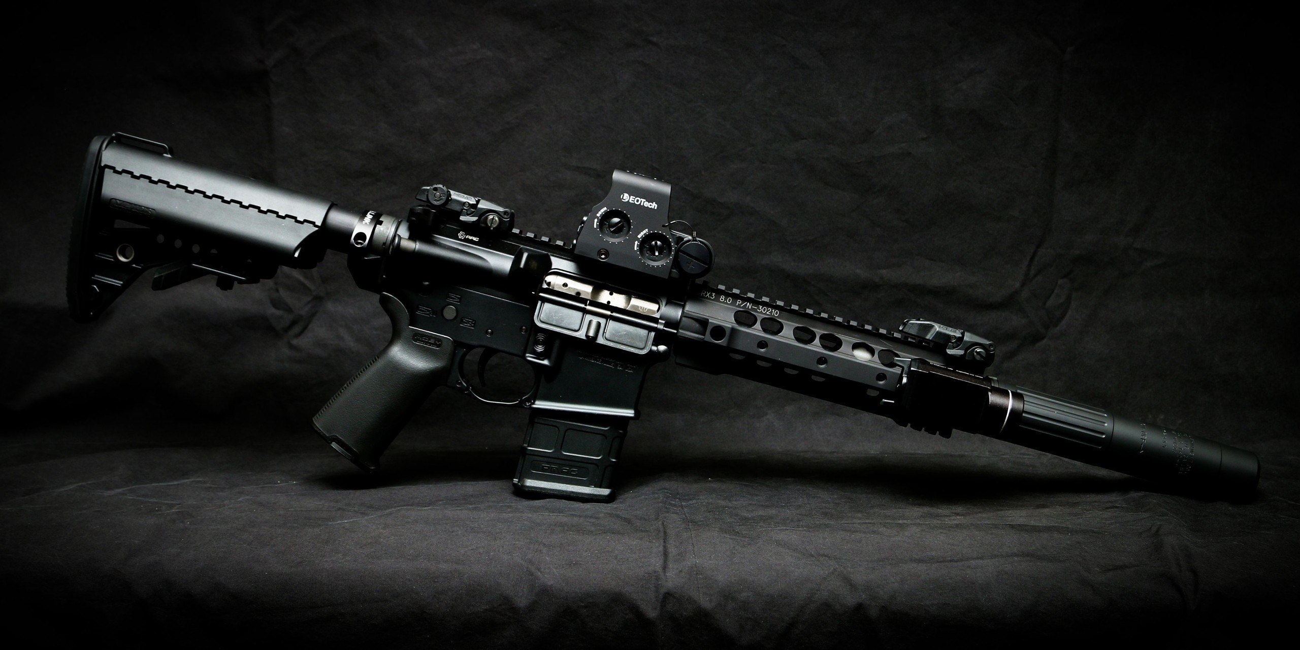 AR 15 Black Rifle 2560x1280