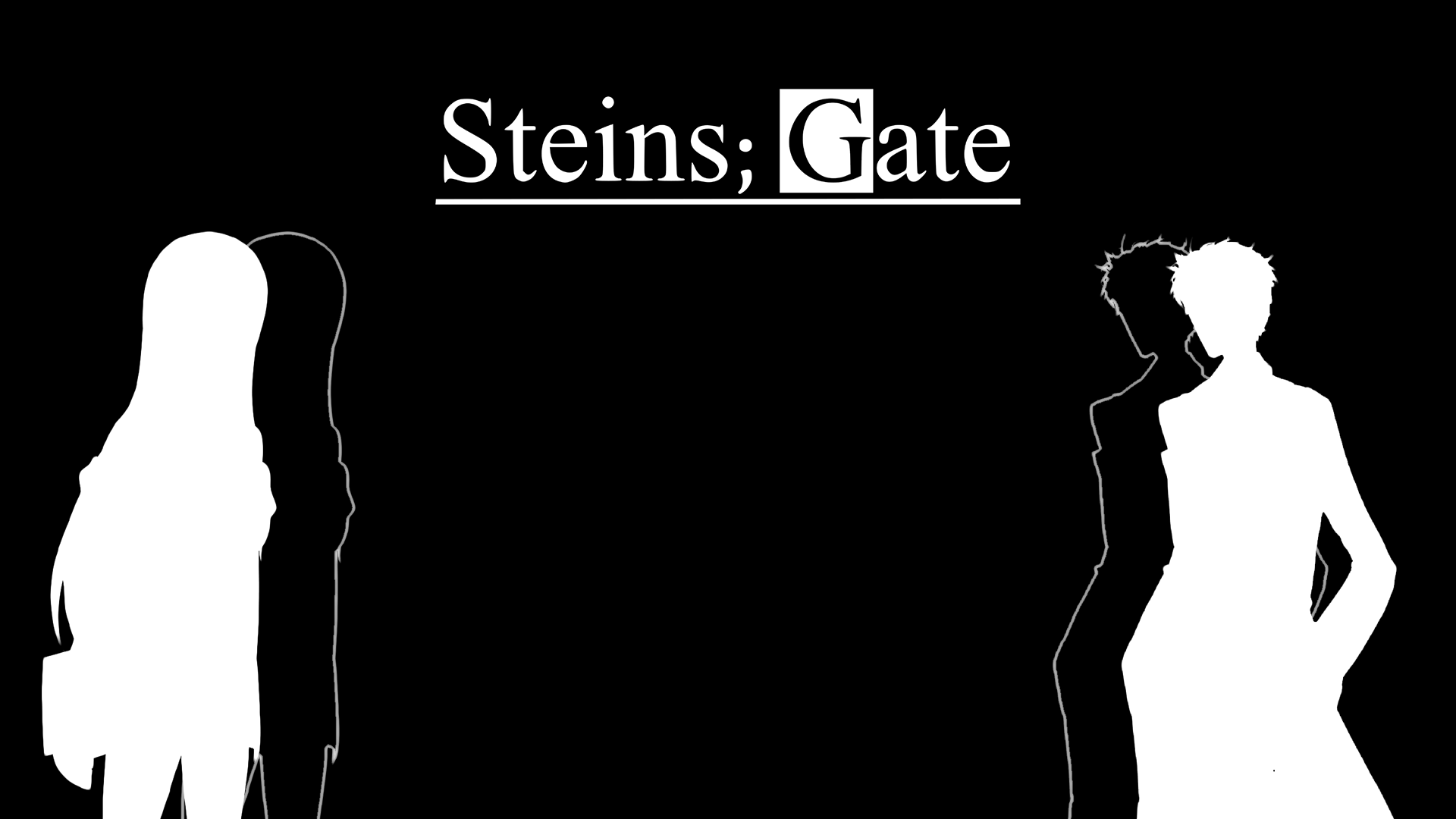 Anime Steins Gate Okabe Rintarou Makise Kurisu 1920x1080