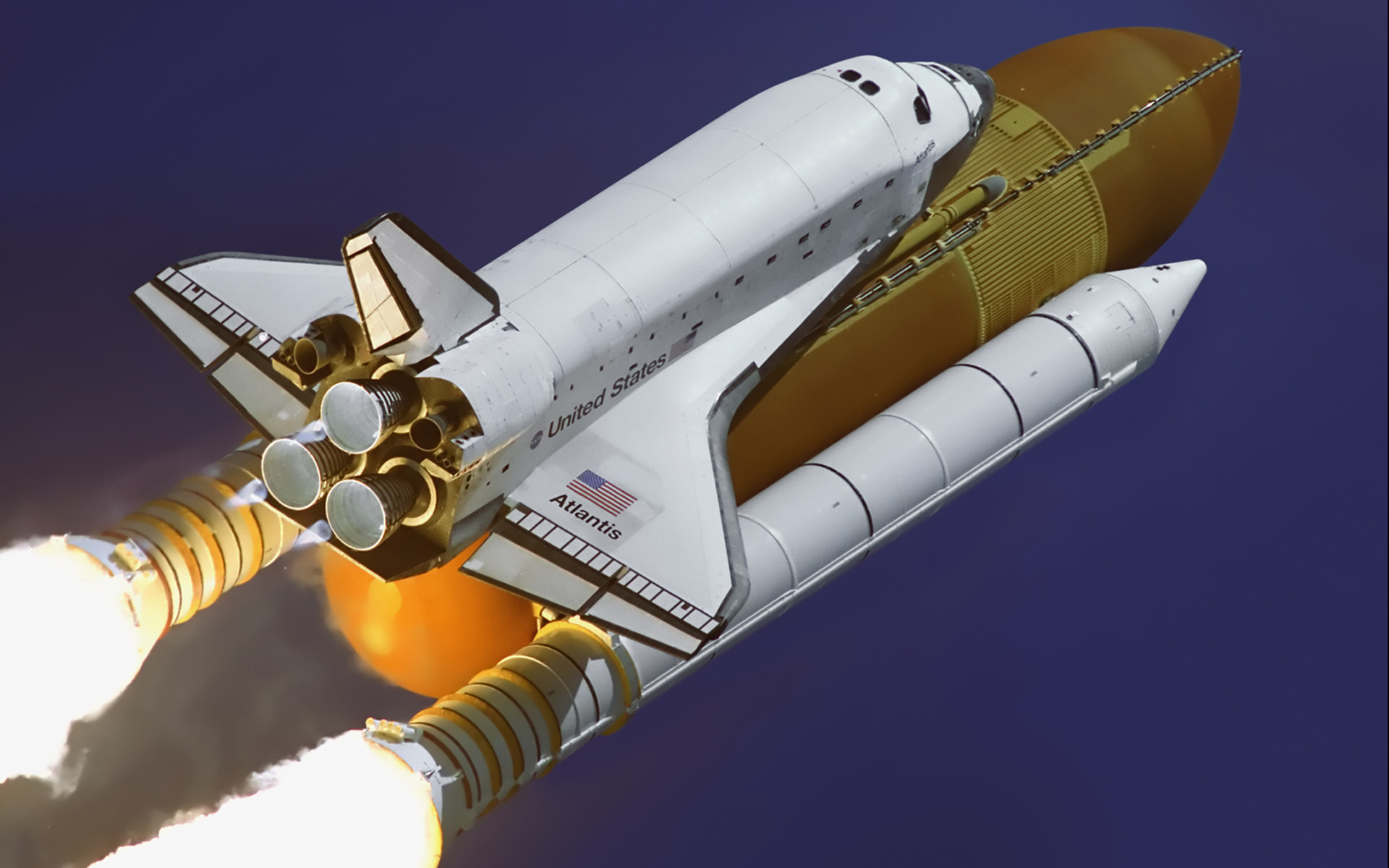Man Rocket Space Space Shuttle Atlantis 1920x1200