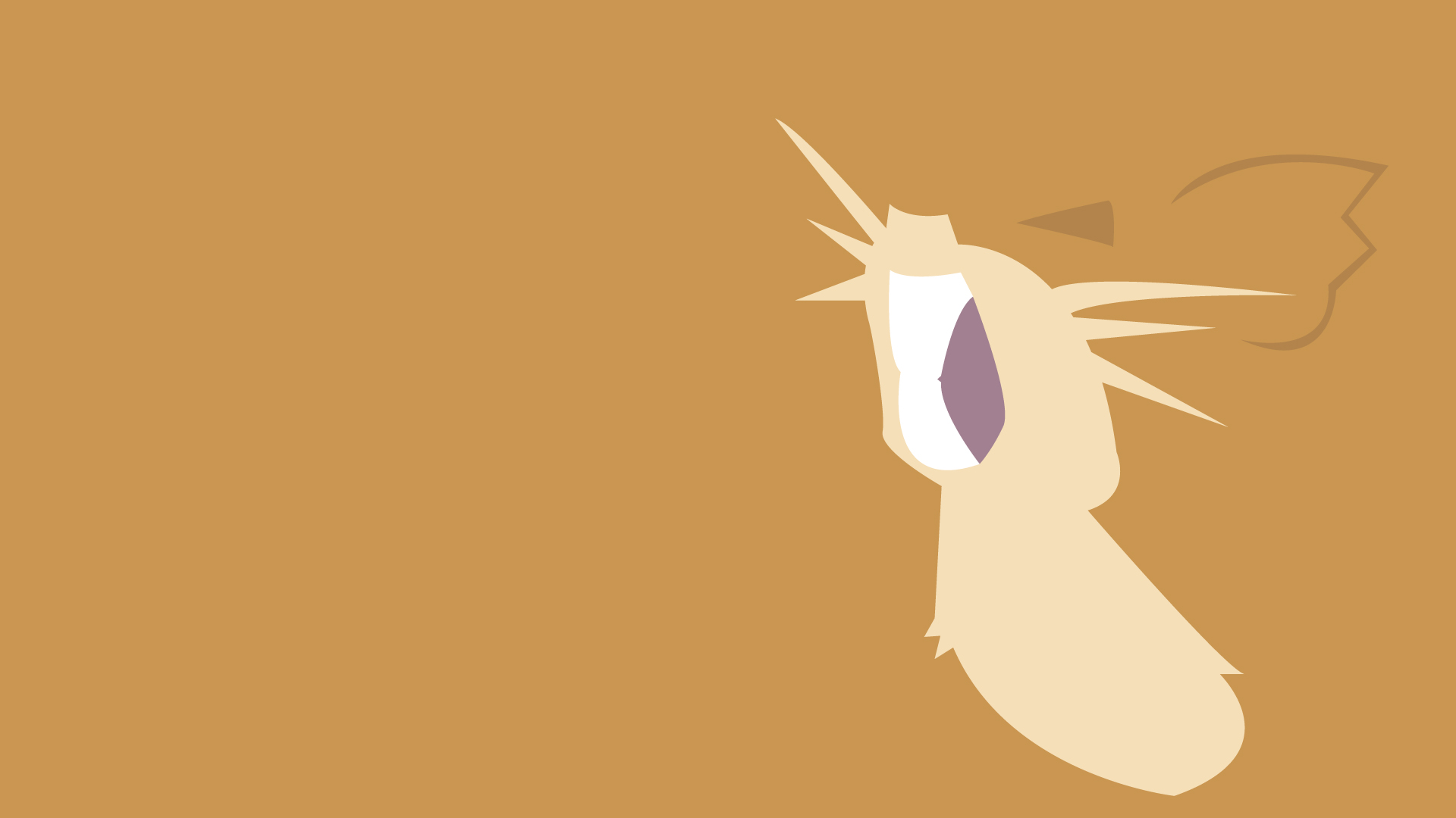 Raticate Pokemon Minimalist 1920x1080