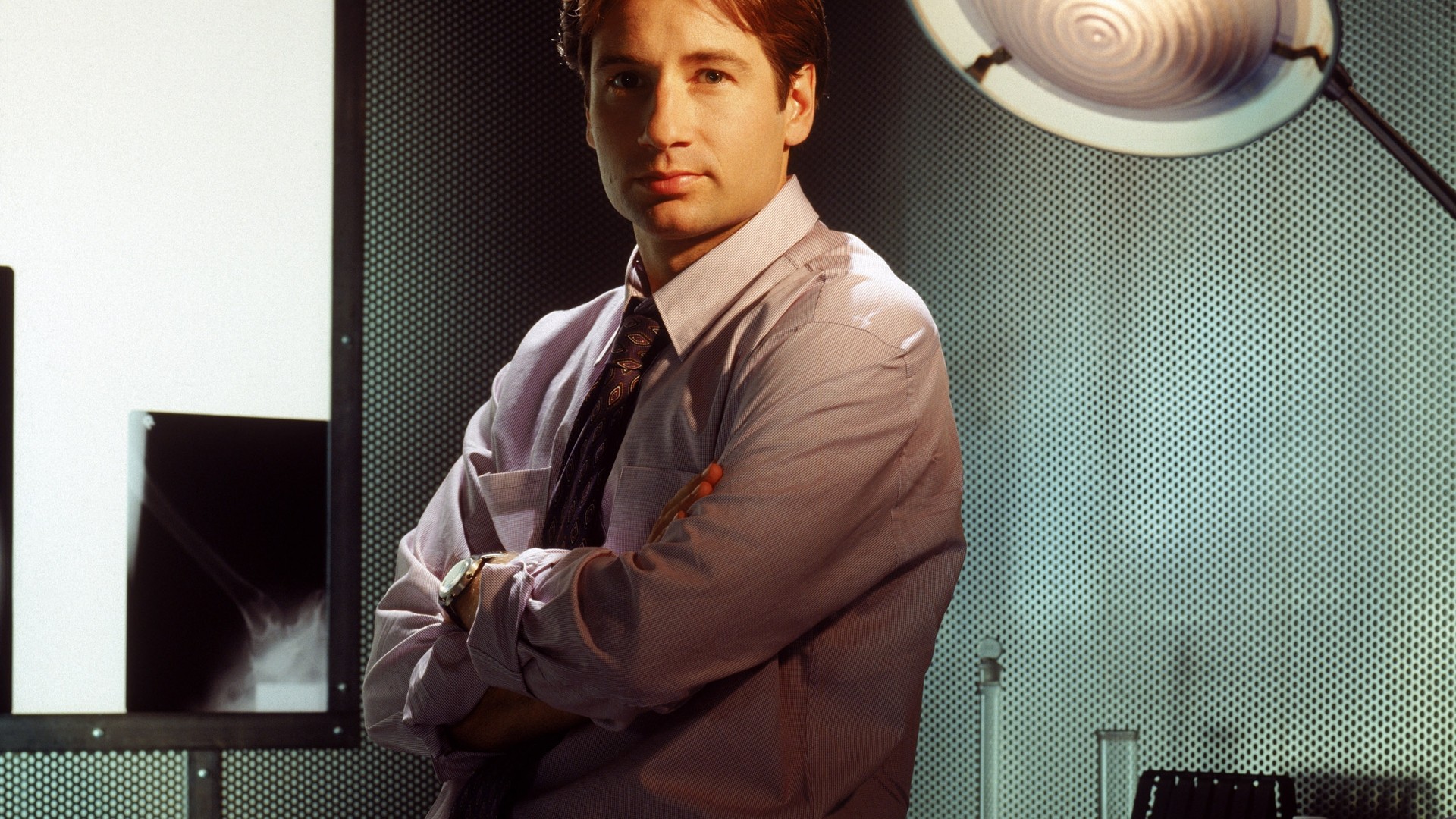Fox Mulder The X Files David Duchovny Arms Crossed 1920x1080