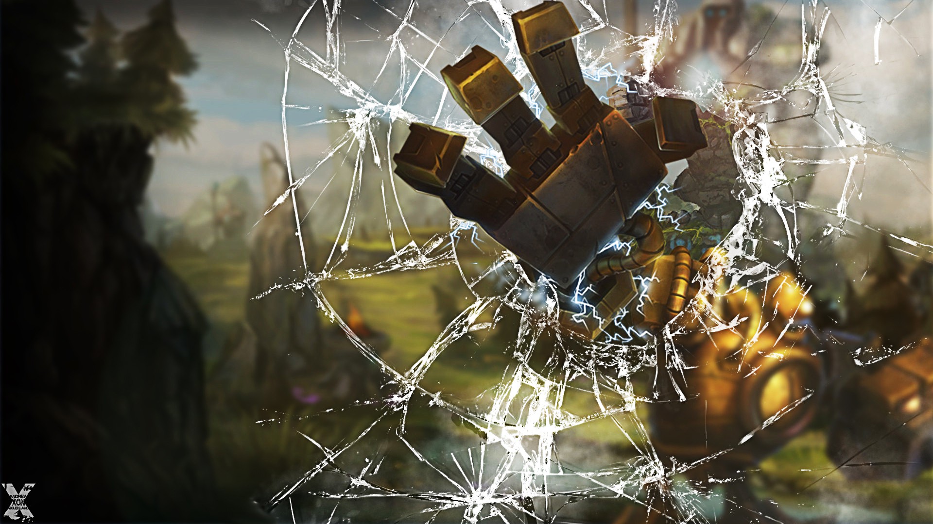 League Of Legends Blitzcrank Video Games 1920x1080