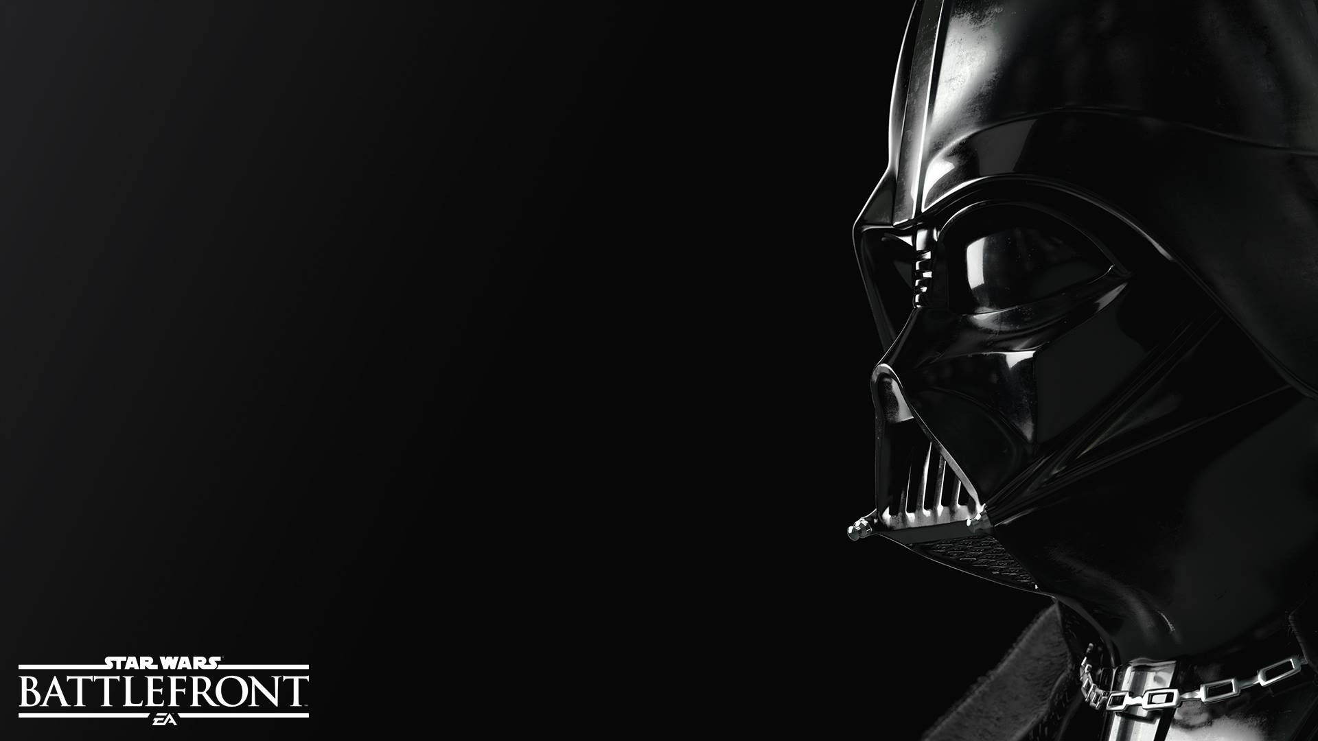 Star Wars Battlefront Star Wars Darth Vader Sith Galactic Empire Dark Black Simple Background Video  1920x1080