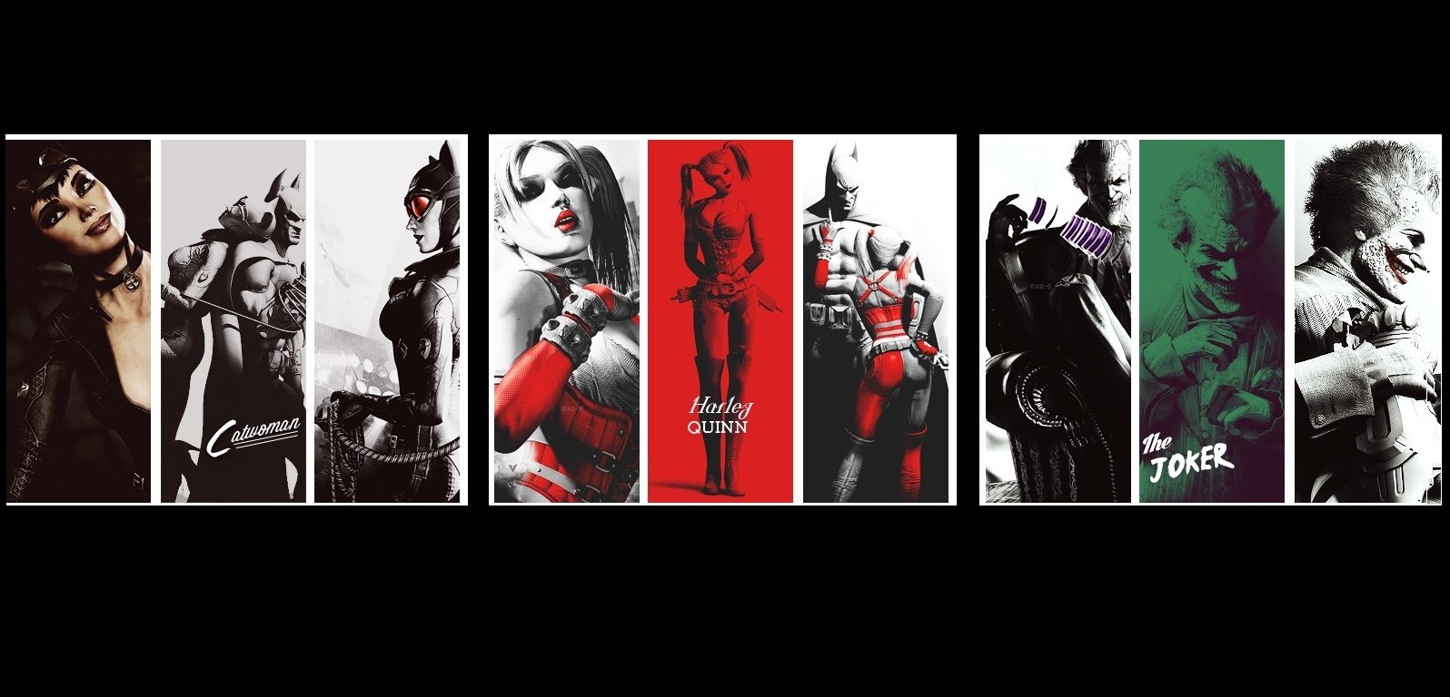 Batman Joker Batman Arkham City Video Games Rocksteady Studios The Riddler Harley Quinn Catwoman Vid 1596x768