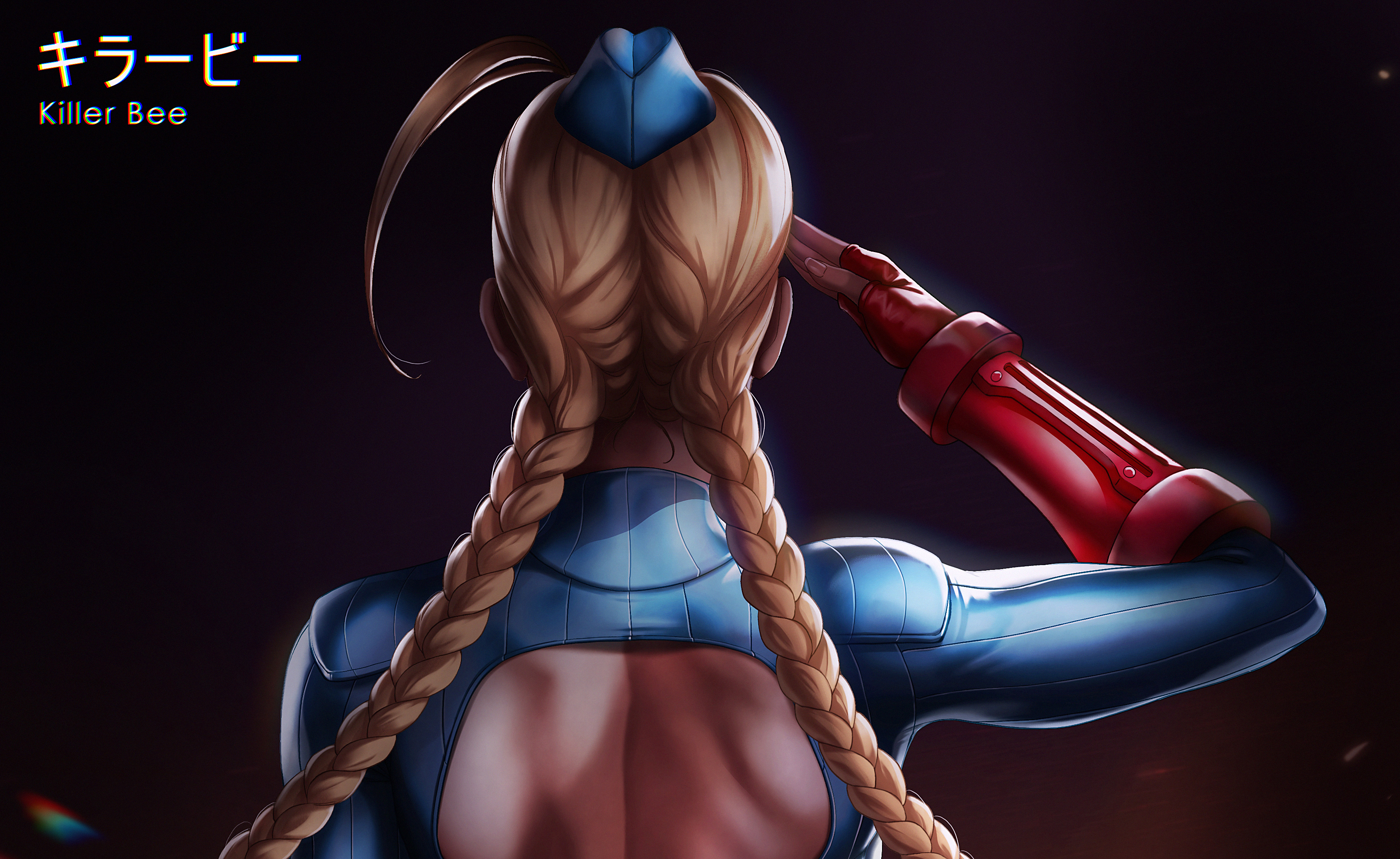 Cammy White Street Fighter Video Game Girls Video Games Anime Girls Anime Salute Military Soldier Un 3508x2154