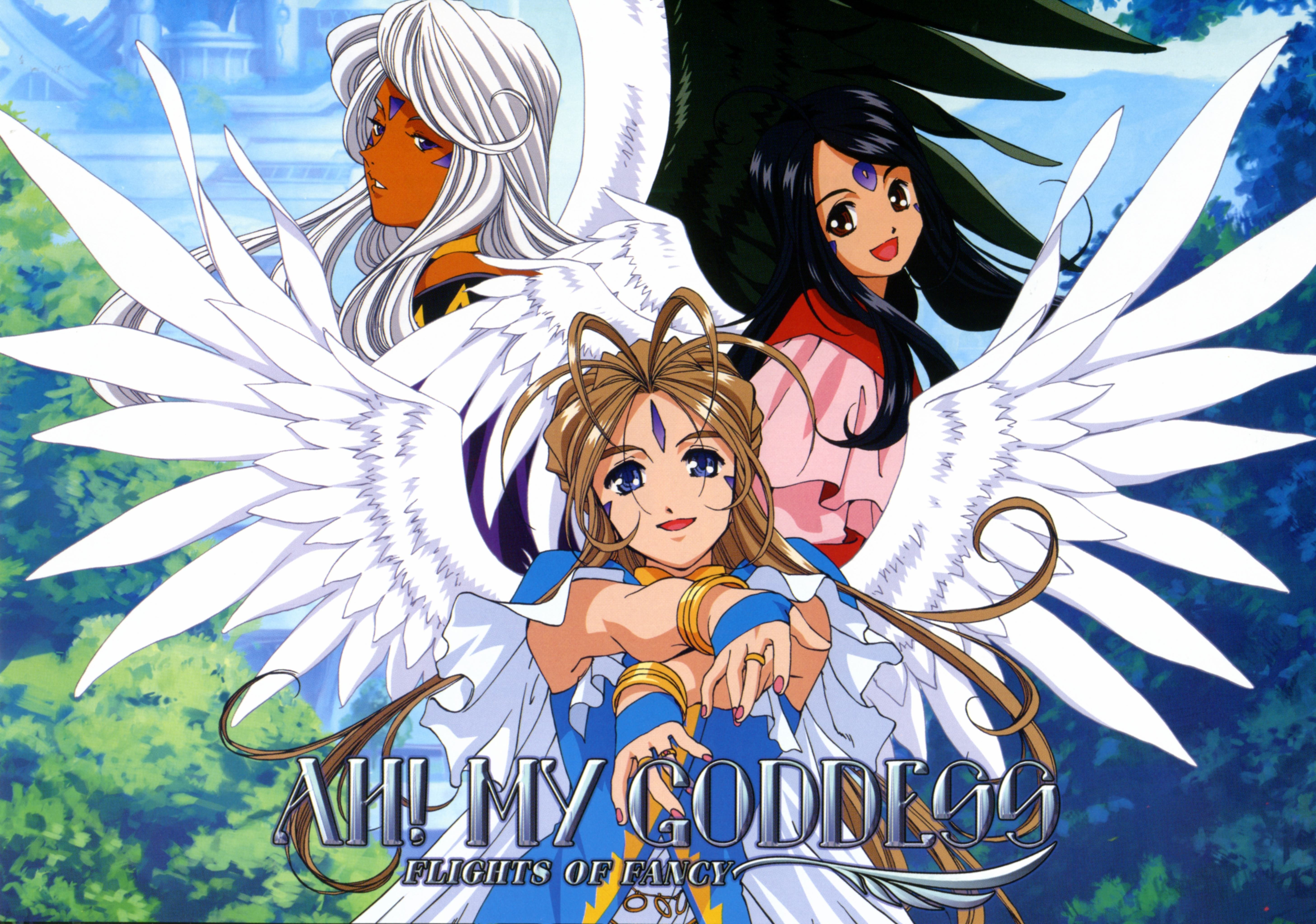 Ah My Goddess Anime Girls Belldandy Skuld Urd 5828x4092