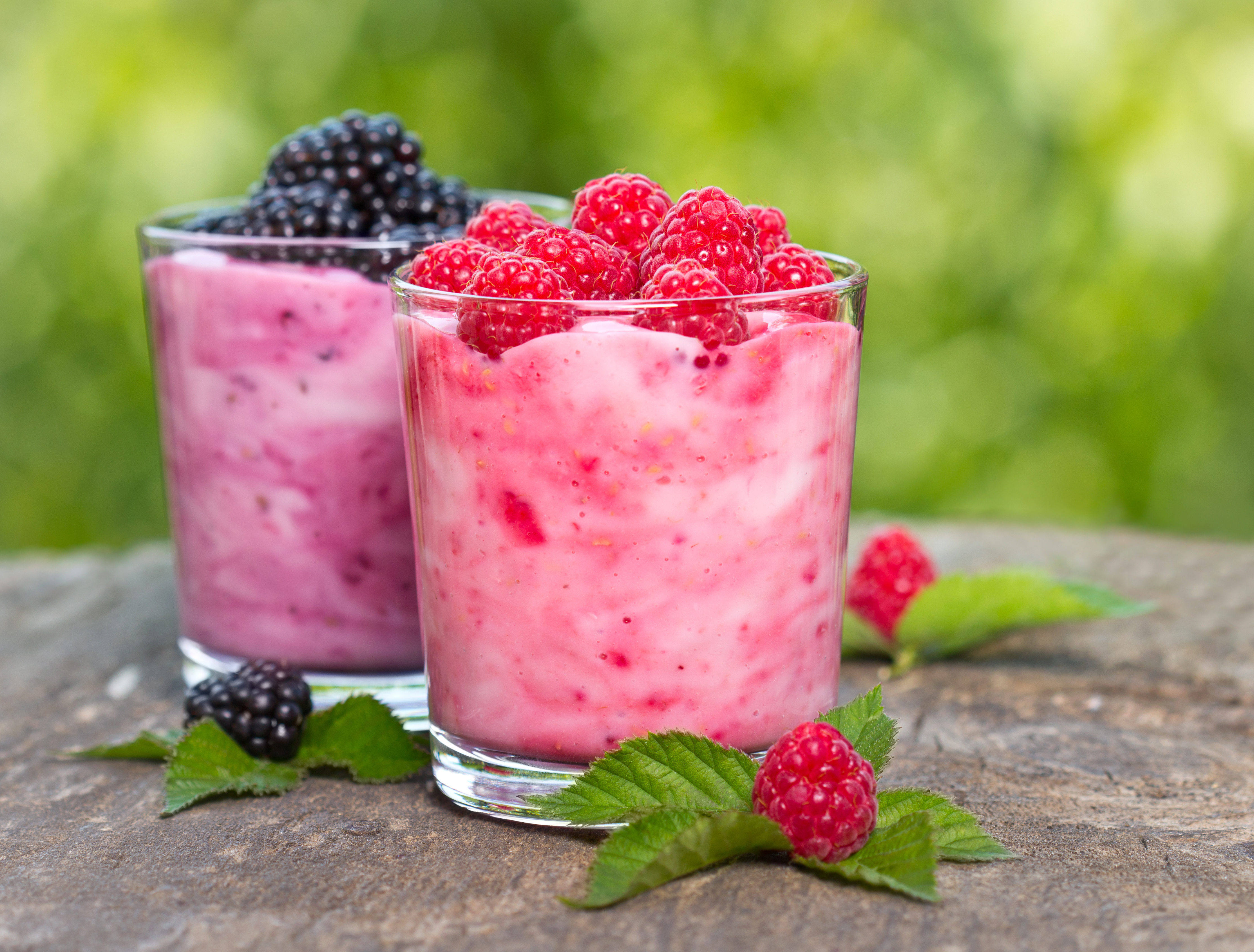 Milkshake Berry Yogurt Raspberry Blackberry Dessert 4455x3384
