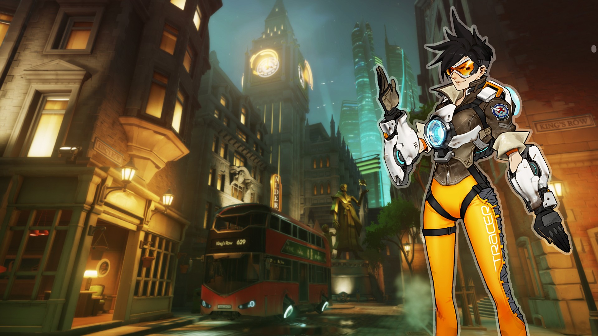 Overwatch Blizzard Entertainment Video Games Livewirehd Author Tracer Overwatch Lena Oxton 1920x1080
