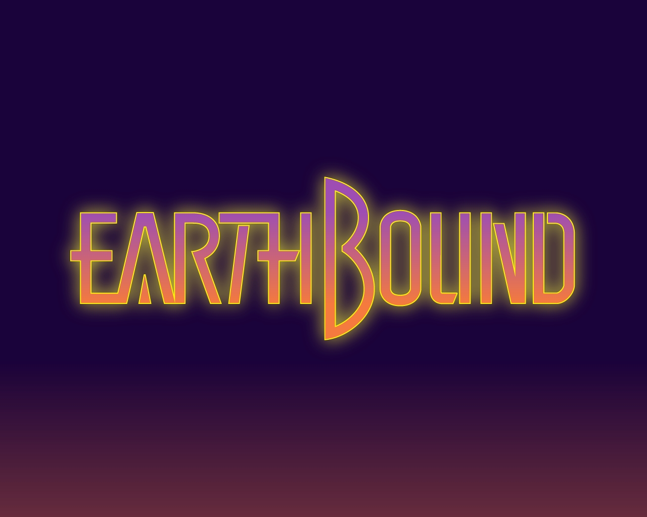 Earthbound SNES Game Logo 1280x1024