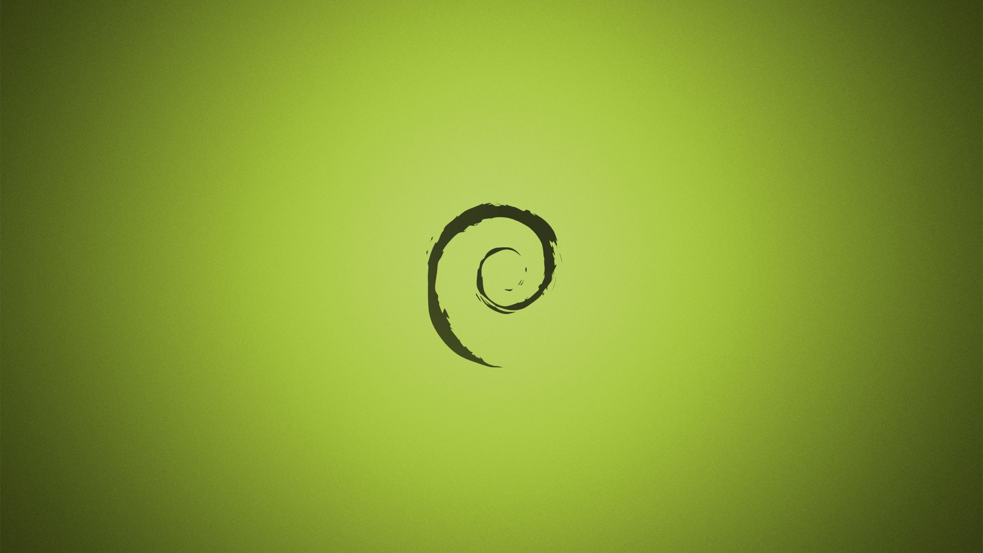 Green Debian Linux Minimalism Green Background Shapes Artwork Digital Art Debian 1920x1080