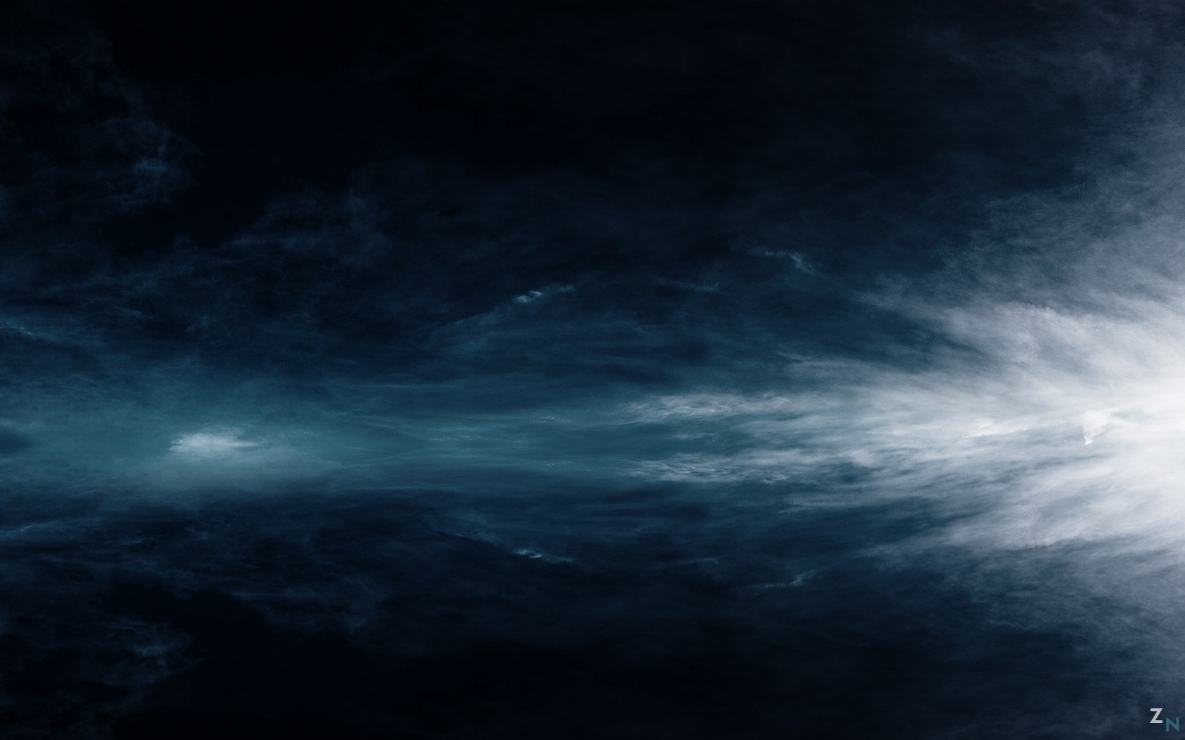 Sky Planet White Disaster Blue 1680x1050
