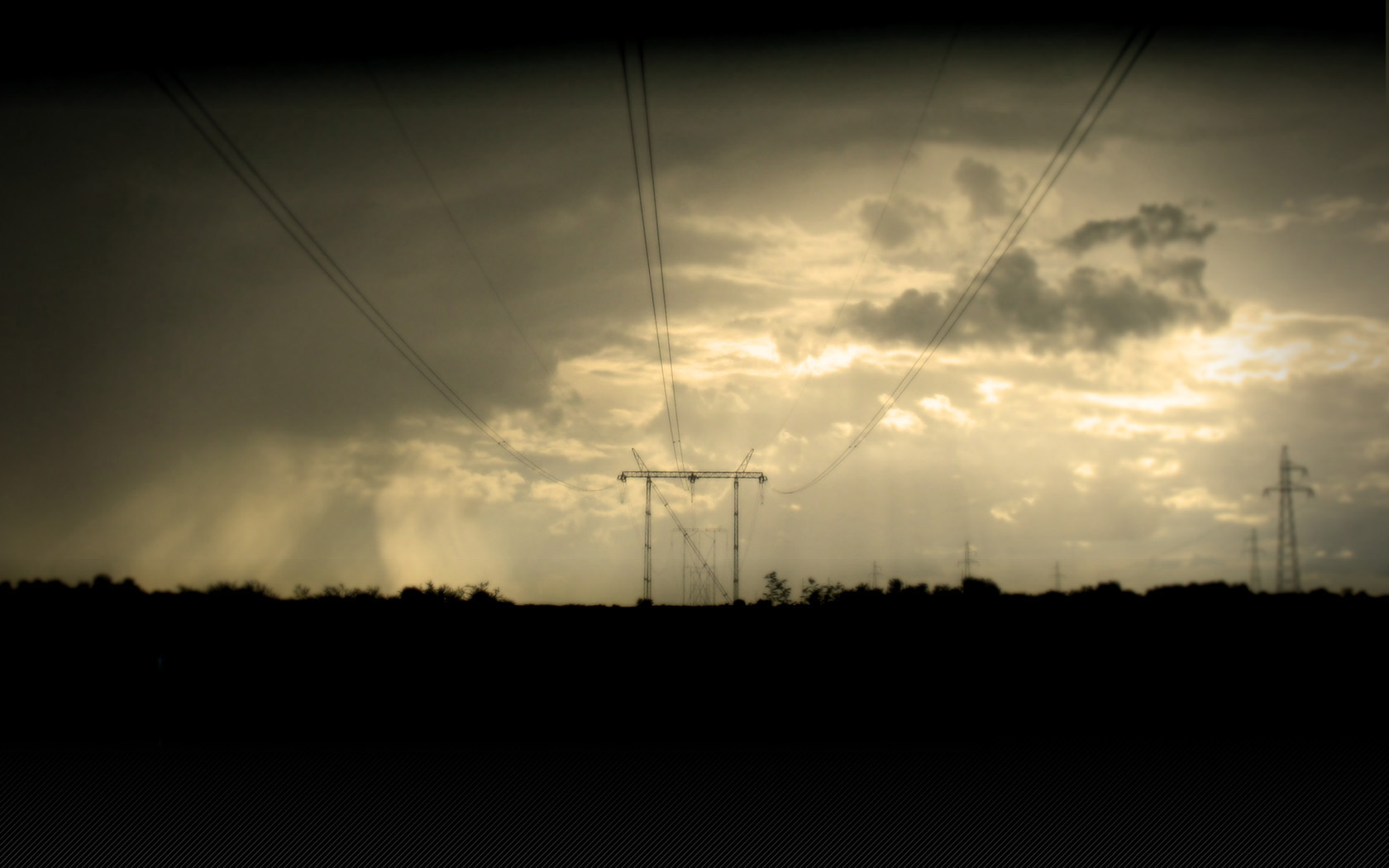 Man Made Power Line 1680x1050