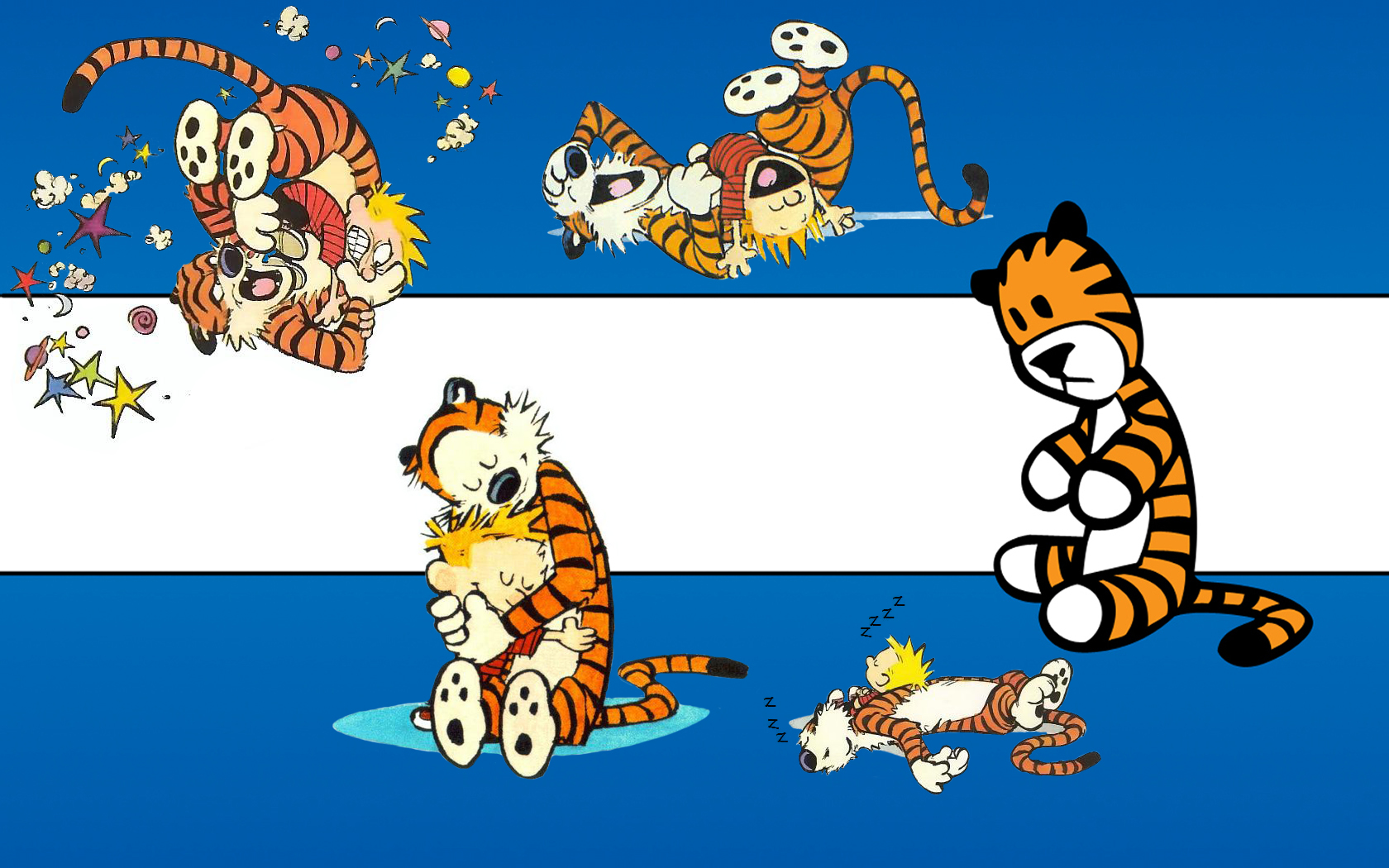 Calvin And Hobbes Tiger Comics 1680x1050