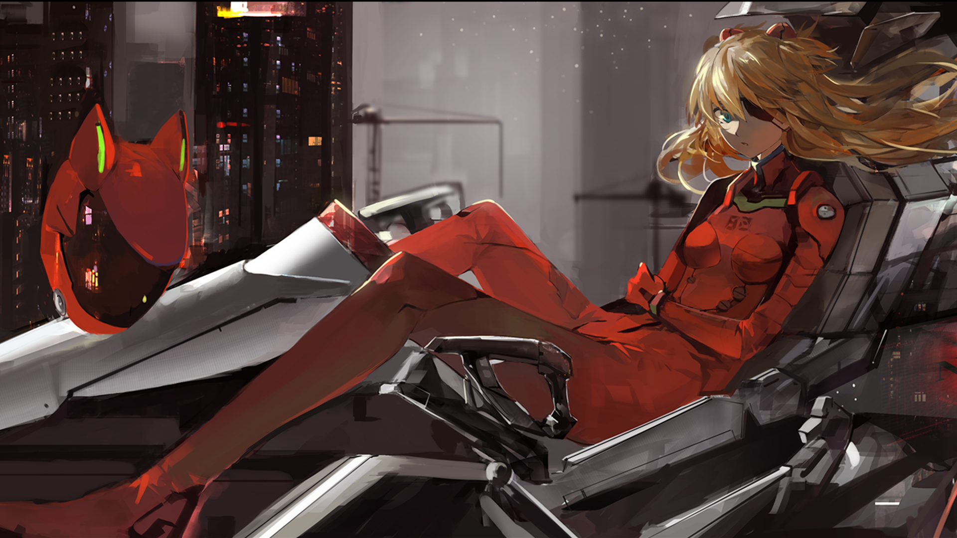 Neon Genesis Evangelion Asuka Langley Soryu Anime Girls Asuka Langley Shikinami Saberiii 1920x1080