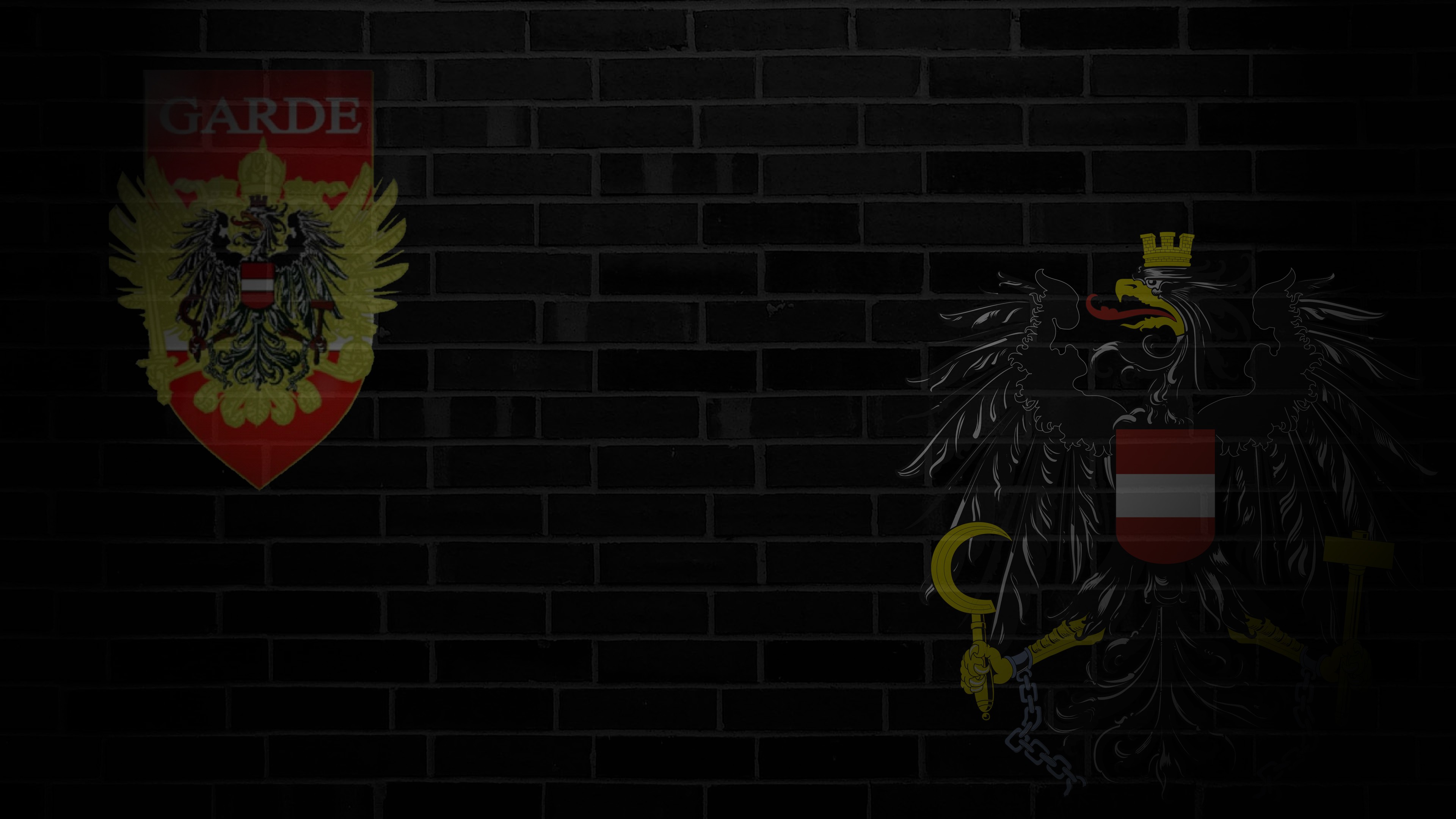 Austria Crest Simple Background 3840x2160