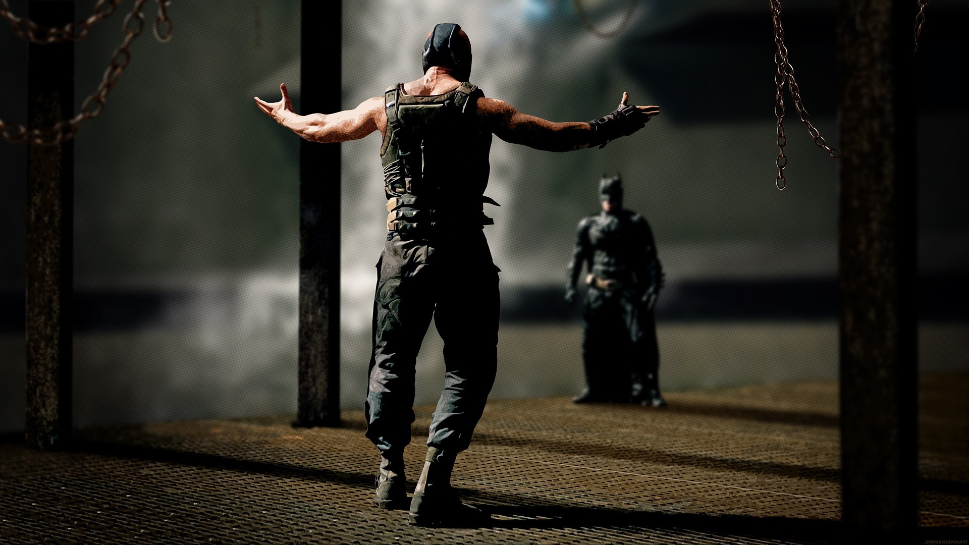 Bane Batman The Dark Knight Rises Chains MessenjahMatt 1920x1080