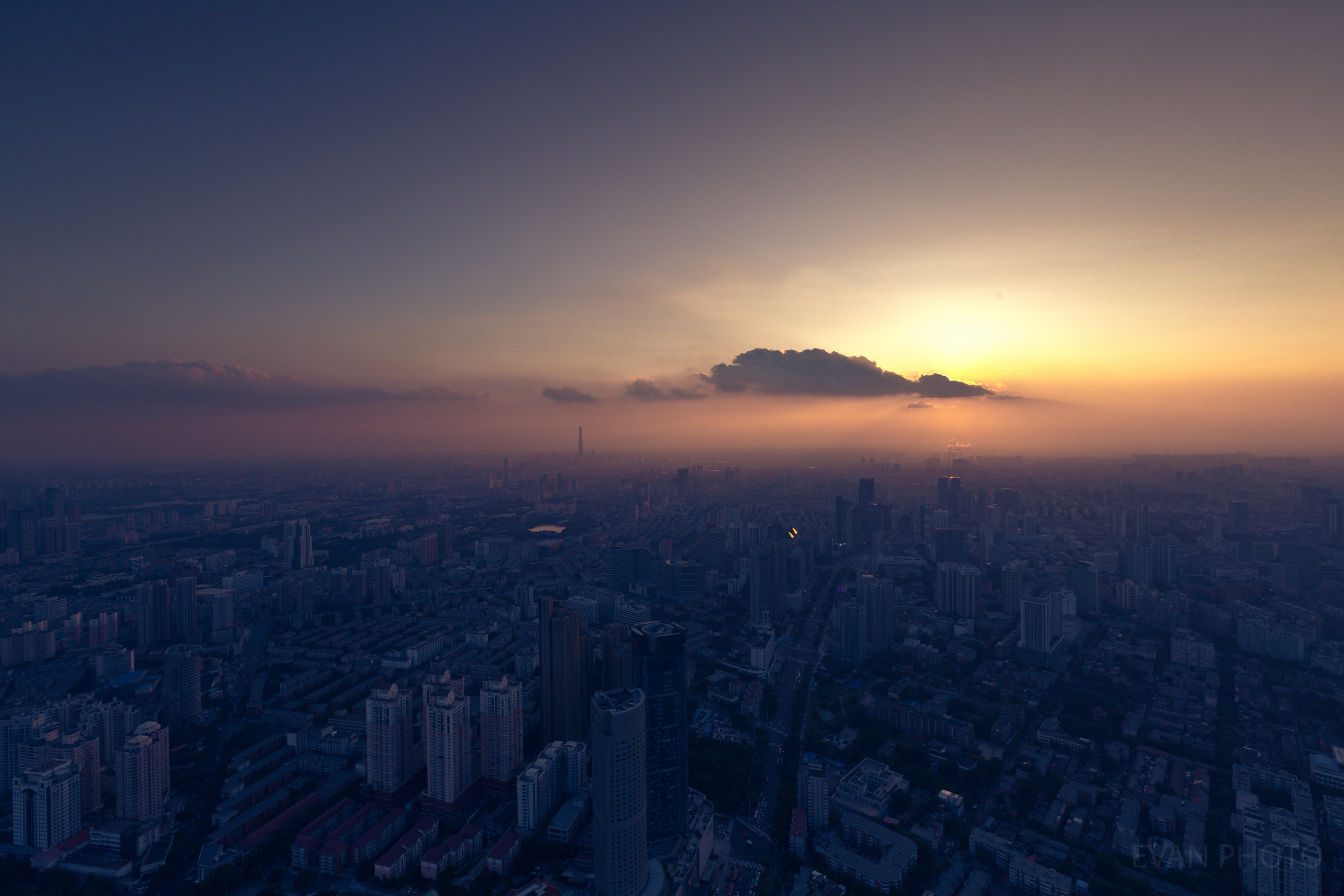 City Sky Building Cityscape Clouds Orange Sky Skyscraper Hazy Teal Orange 5616x3744