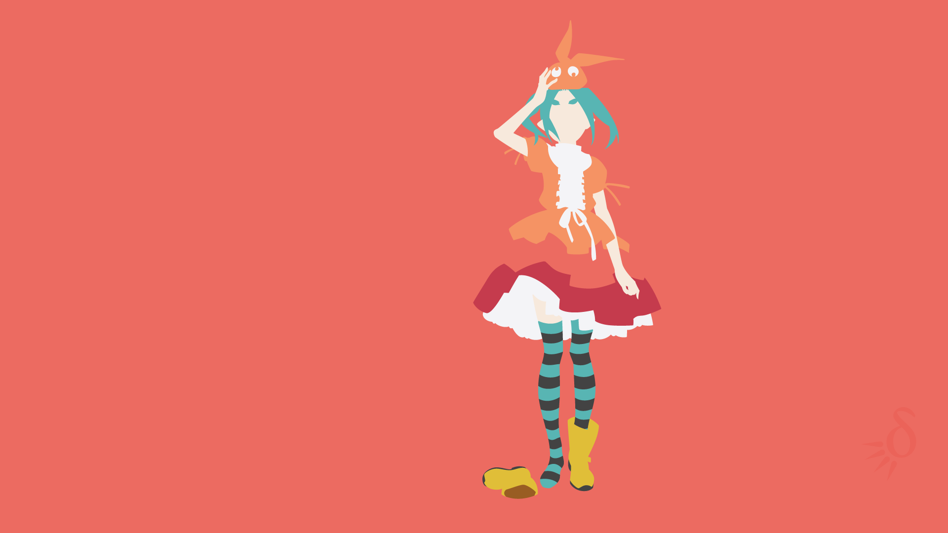 Anime Girls Monogatari Series Ononoki Yotsugi 1920x1080