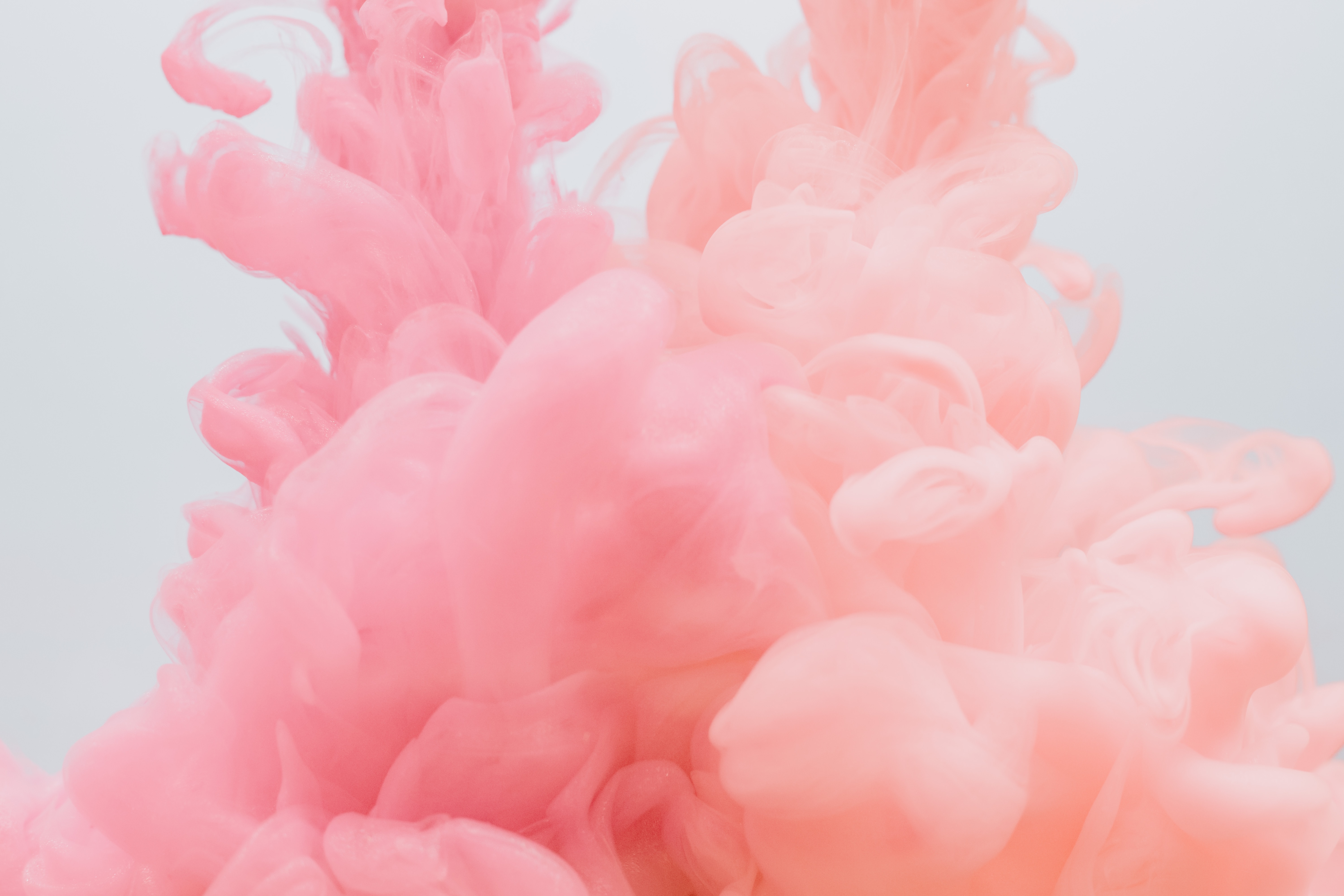 Pink Orange White Smoke Colored Smoke Abstract 6000x4000