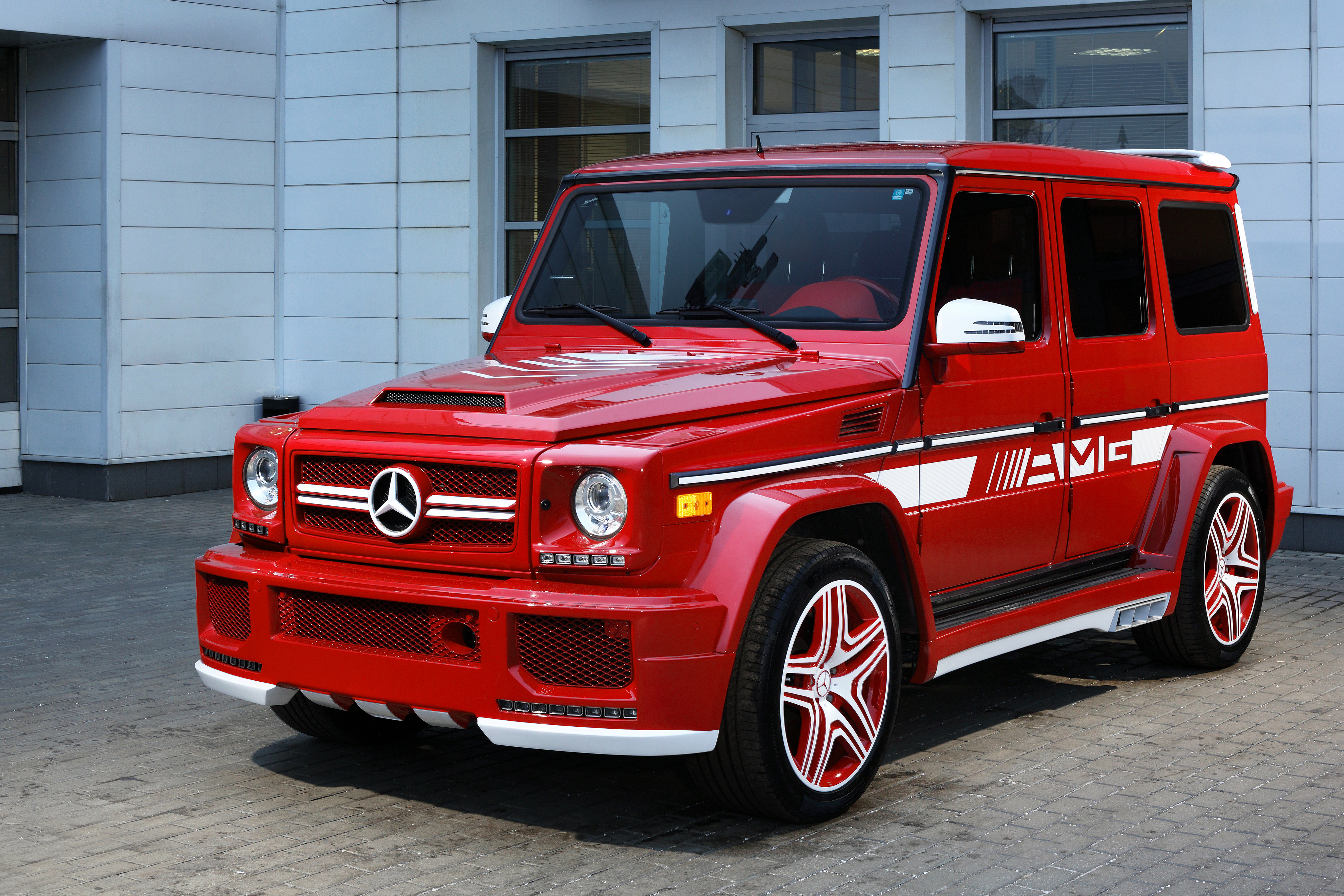 G Klasse Red Mercedes Benz 4096x2730