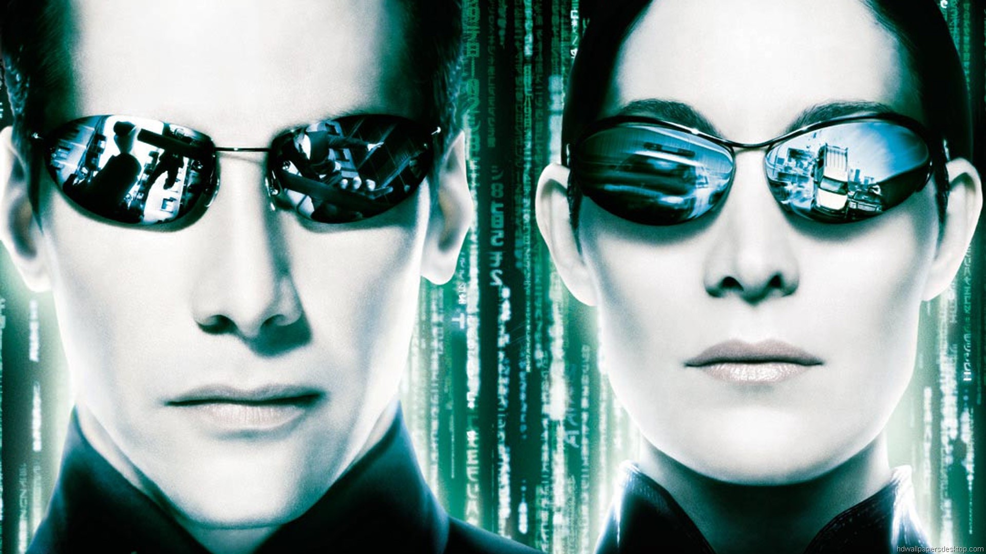 The Matrix Movies The Matrix Reloaded Neo Keanu Reeves Carrie Anne Moss Trinity Movies 1920x1080