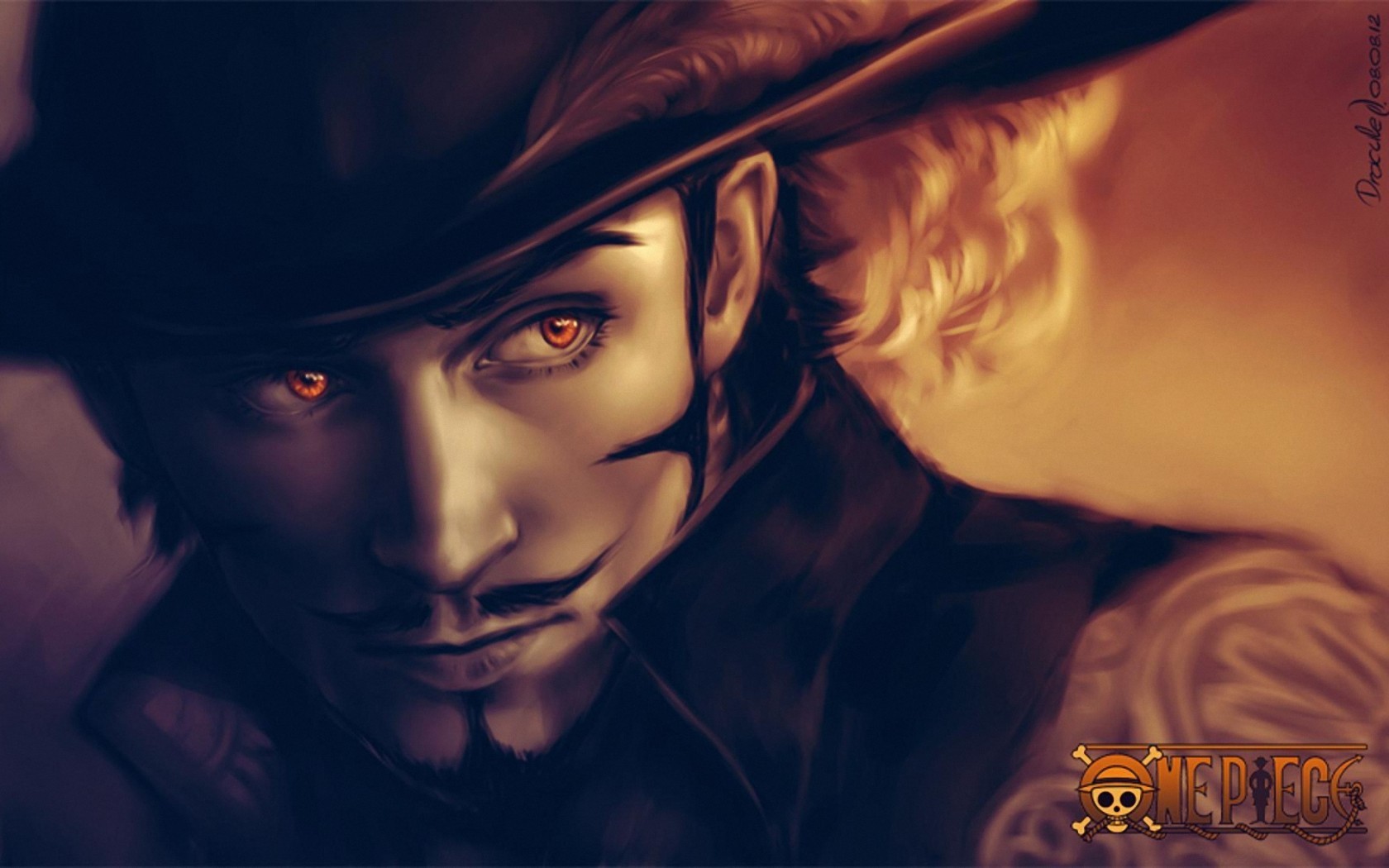 One Piece Dracule Mihawk Fantasy Men Anime 1680x1050