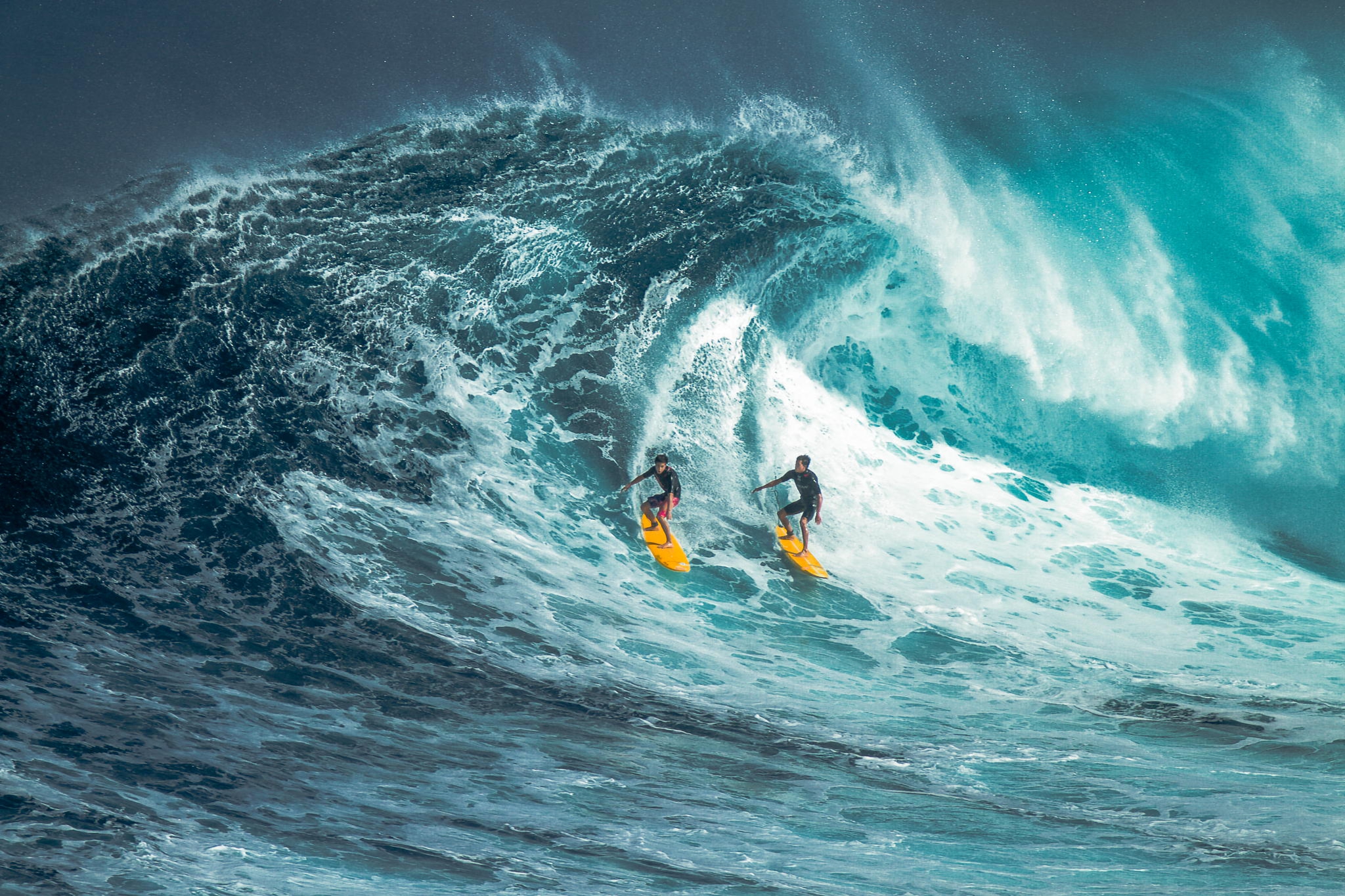 Sport Surfing Wave Surfer Ocean 2048x1365